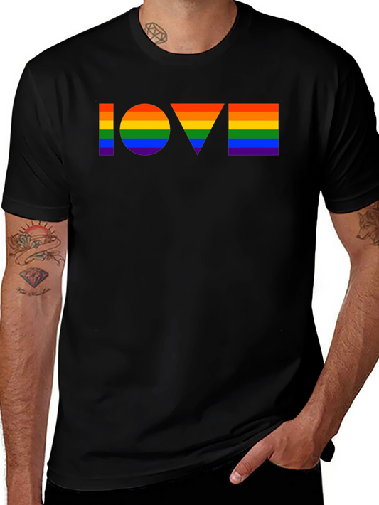 Pride LOVE T-Shirt - Rainbow LGBT Graphic Tee