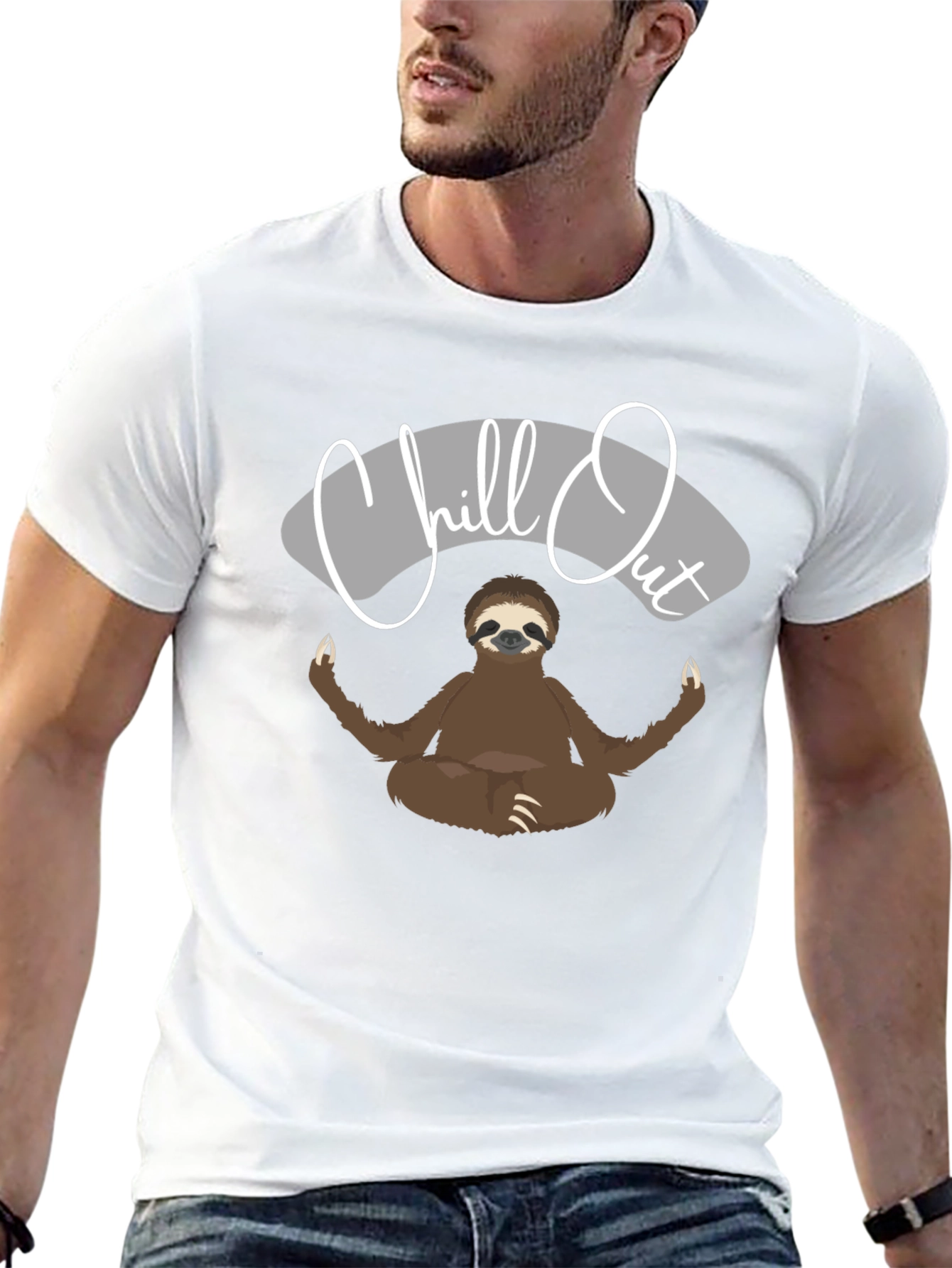 Chill Out Sloth T-Shirt - Relaxed Zen Style