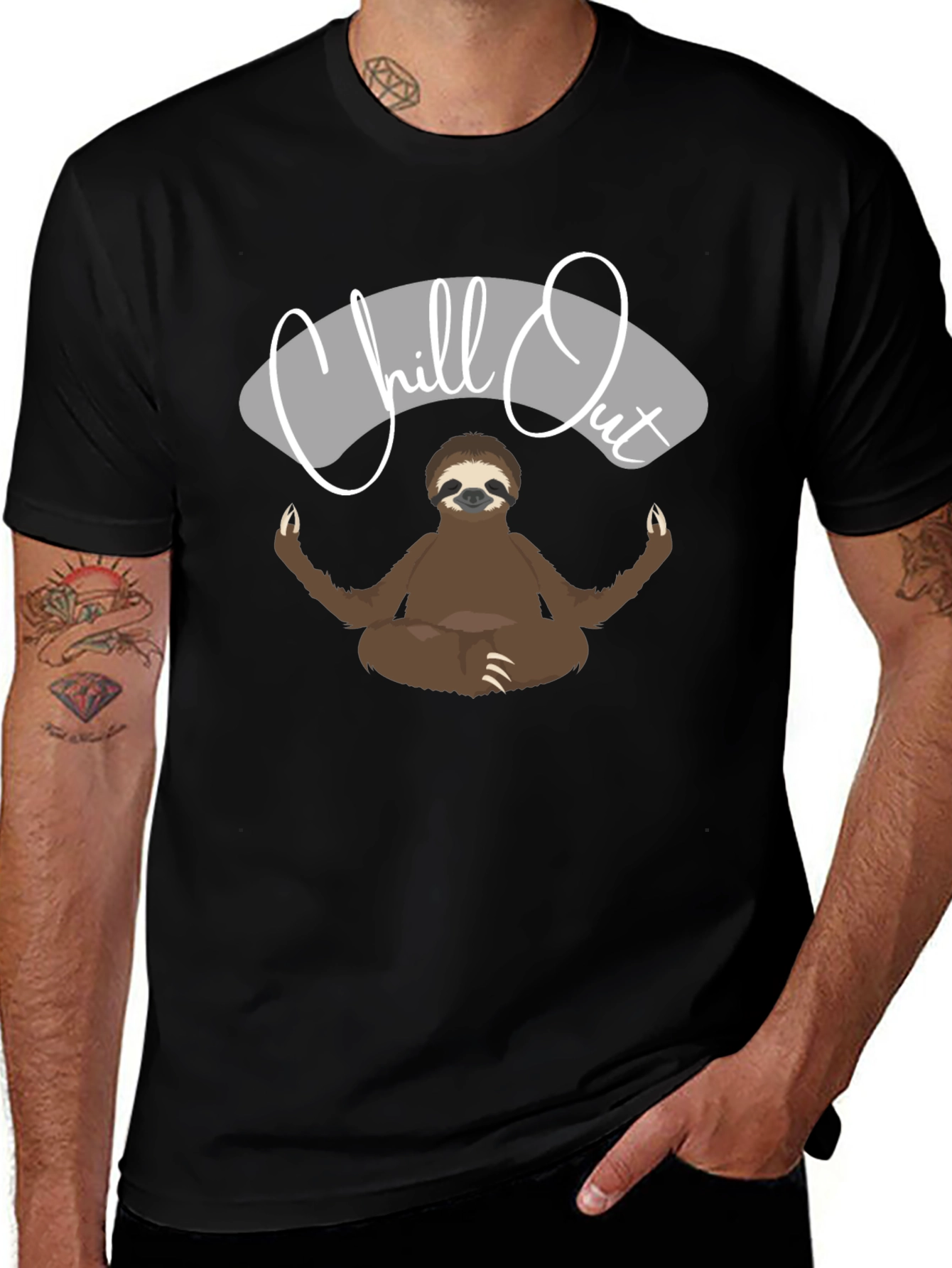 Chill Out Sloth T-Shirt - Relaxed Zen Style