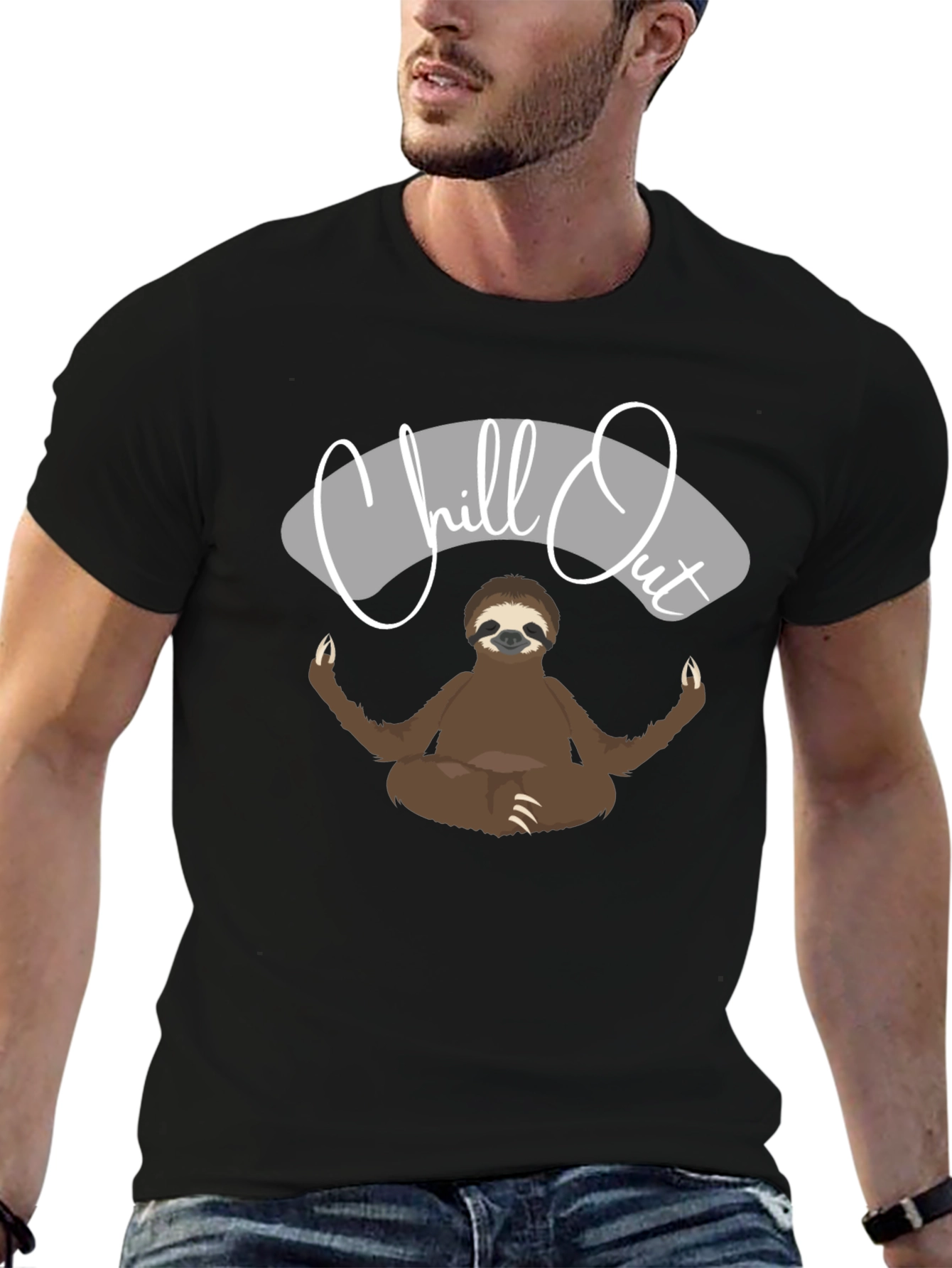 Chill Out Sloth T-Shirt - Relaxed Zen Style