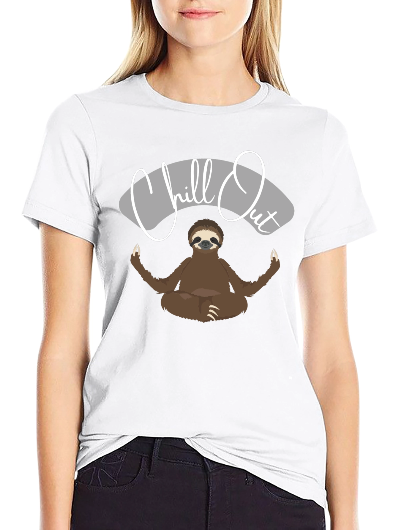 Chill Out Sloth T-Shirt - Relaxed Zen Style
