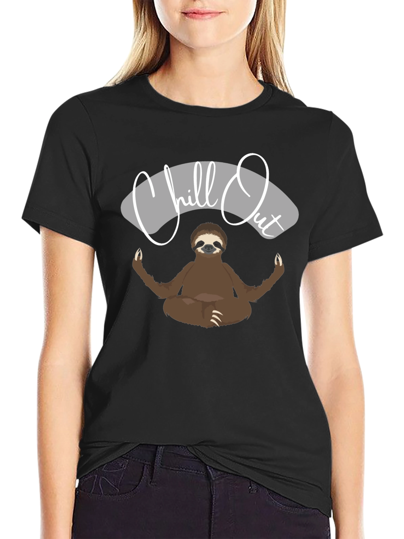 Chill Out Sloth T-Shirt - Relaxed Zen Style