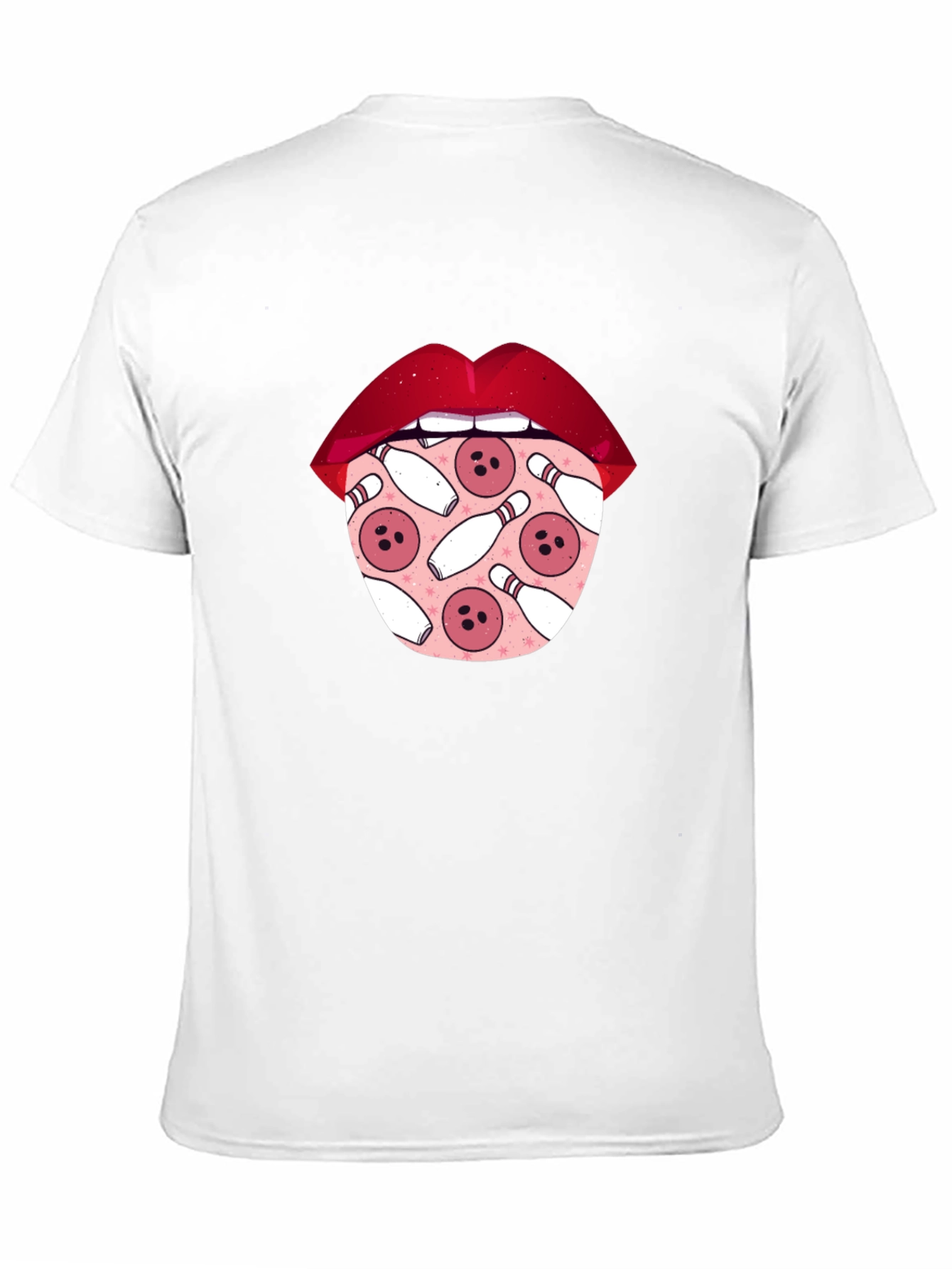Bowling Lips Graphic Tee - Unique Design