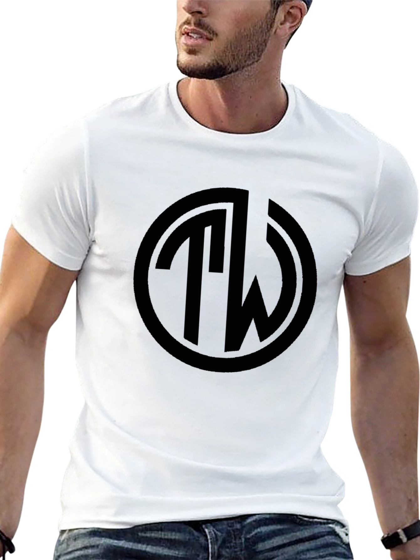 Black TW Logo T-Shirt - Stylish Casual Wear