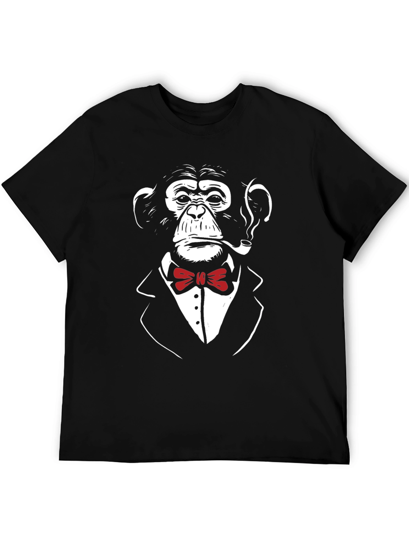 Chimpanzee in Suit T-Shirt - Cool Monkey Bowtie Tee
