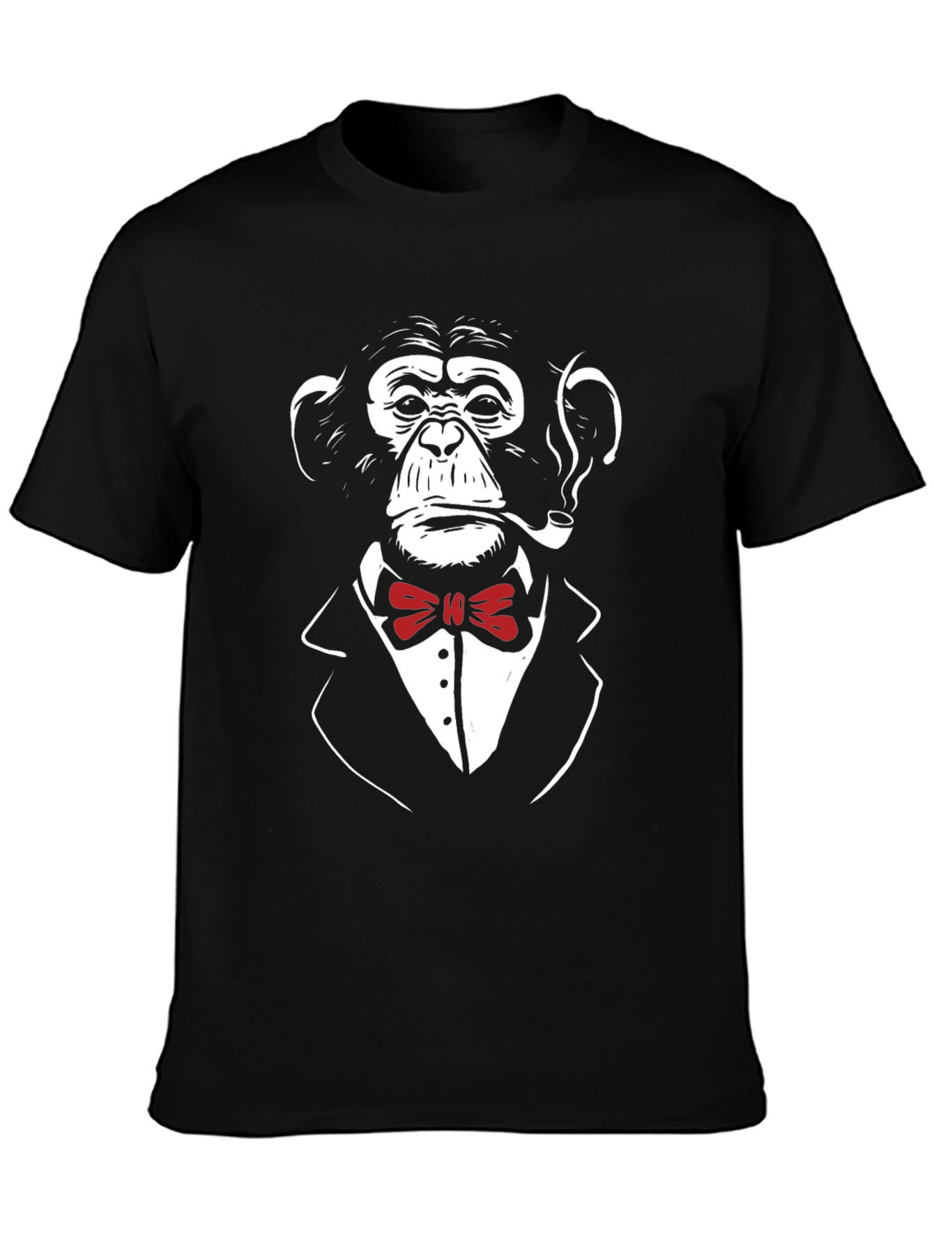 Chimpanzee in Suit T-Shirt - Cool Monkey Bowtie Tee