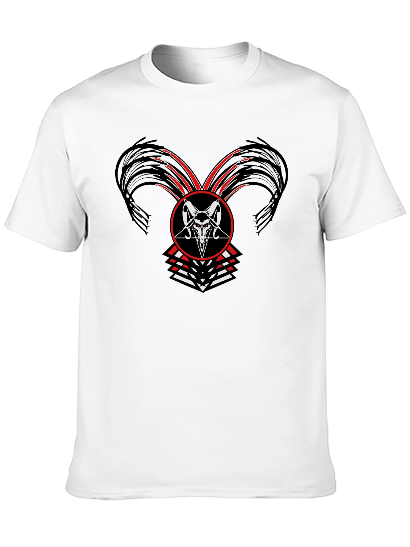 Occult Baphomet Graphic Tee - Black