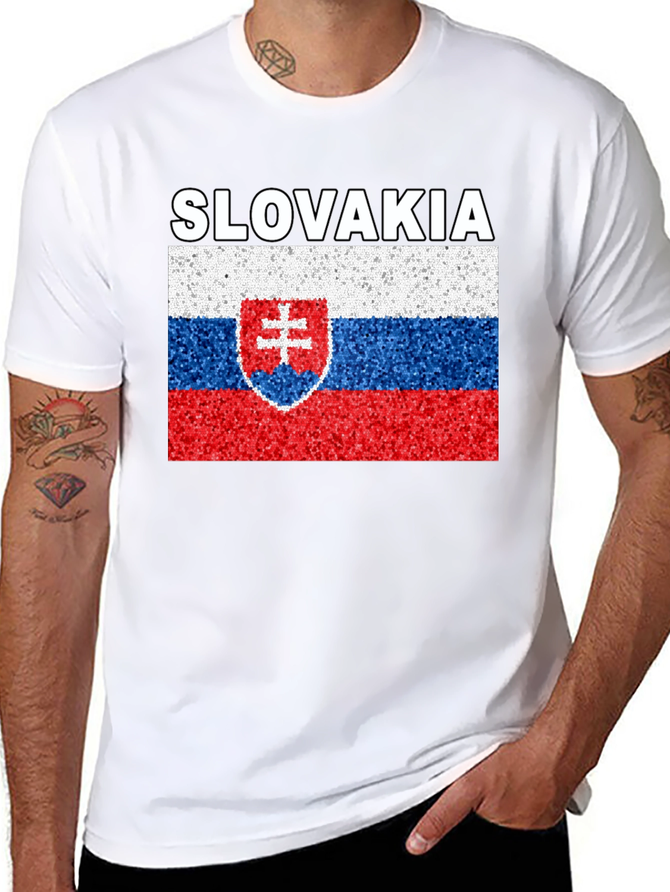 Slovakia Flag Graphic T-Shirt
