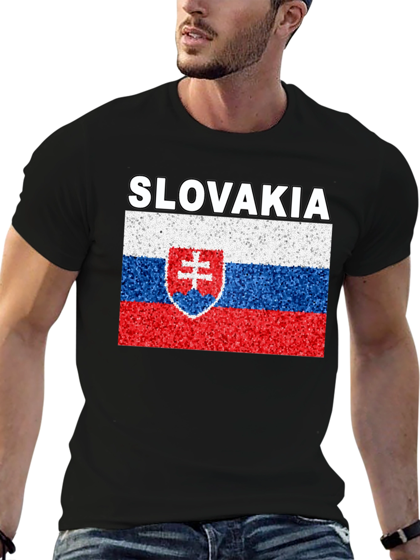 Slovakia Flag Graphic T-Shirt