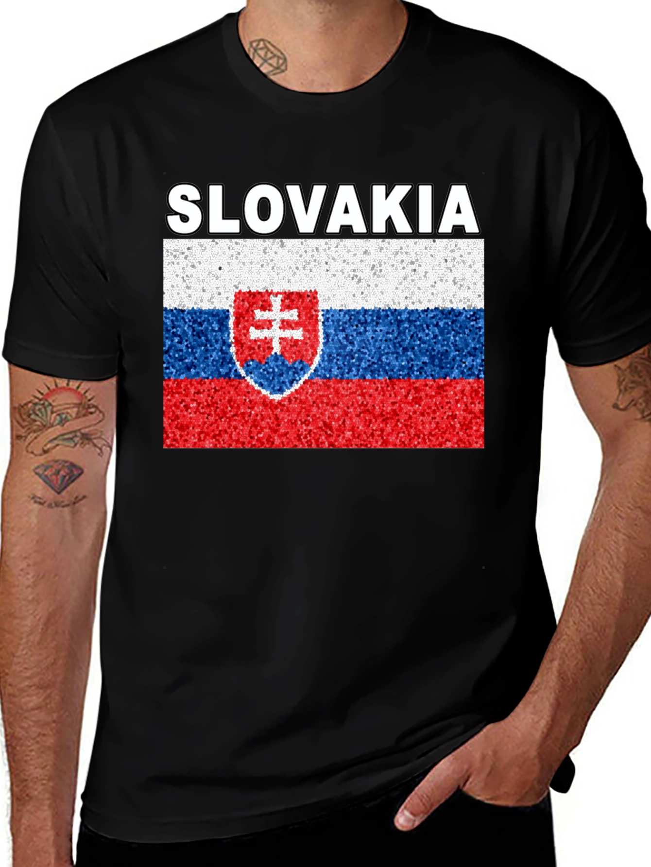 Slovakia Flag Graphic T-Shirt