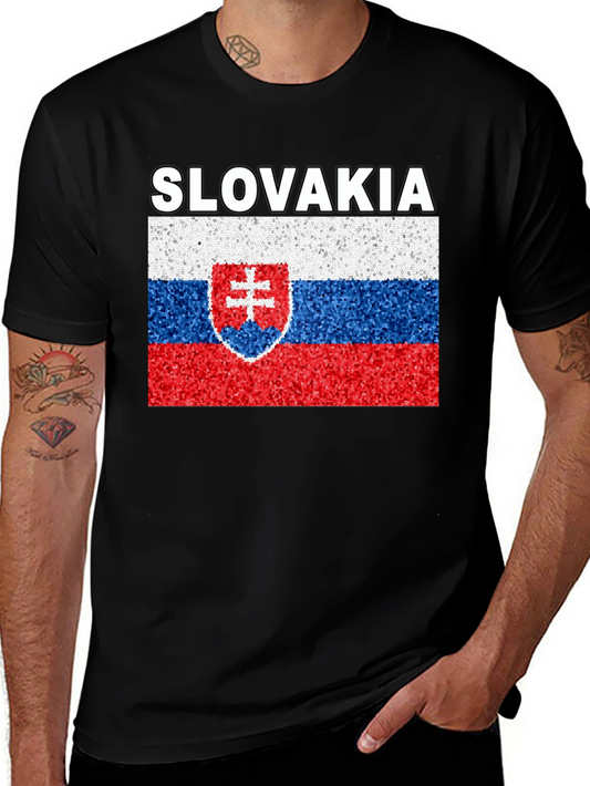 Slovakia Flag Graphic T-Shirt