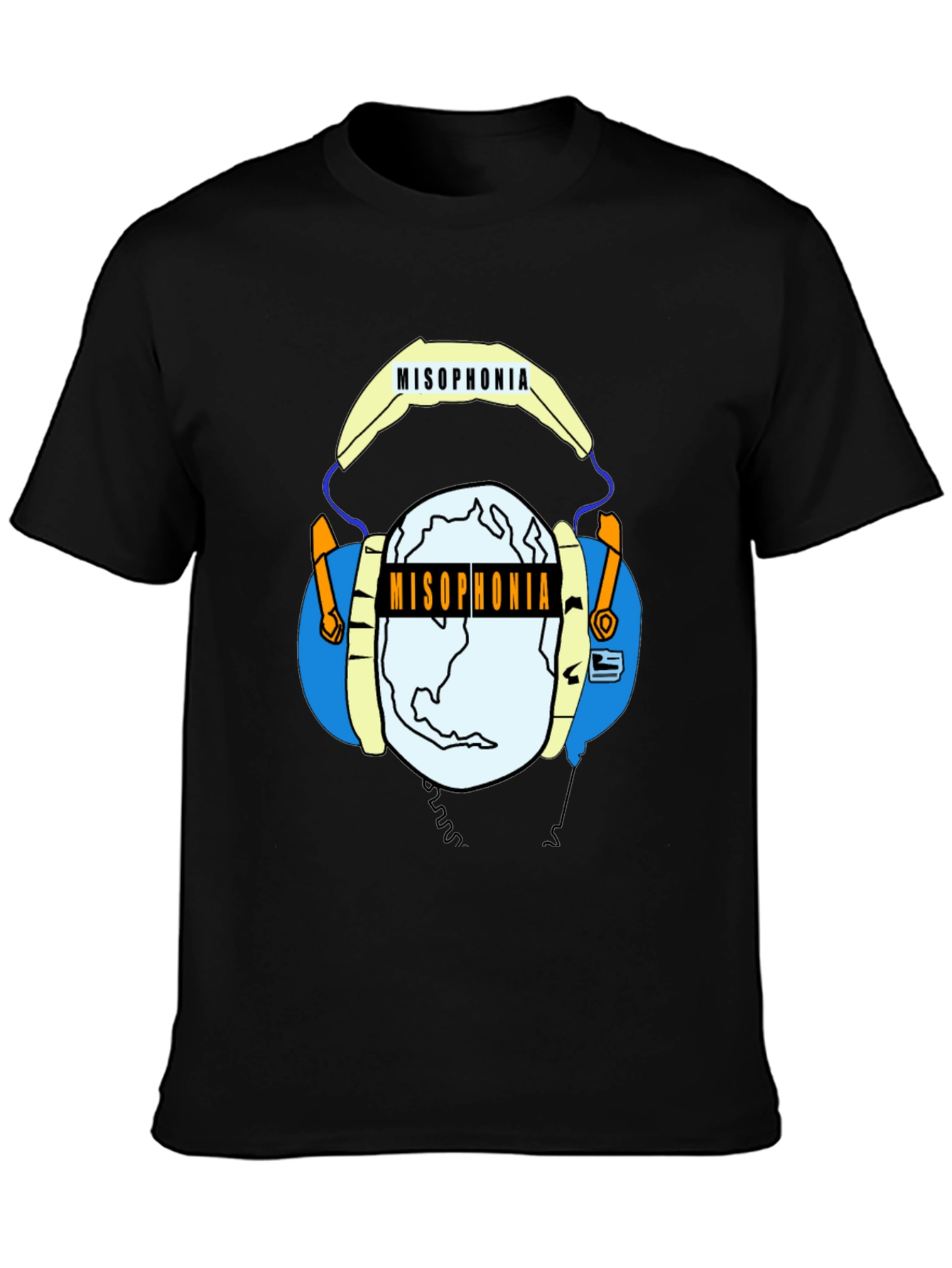 Misophonia Graphic Tee - Black Crew Neck