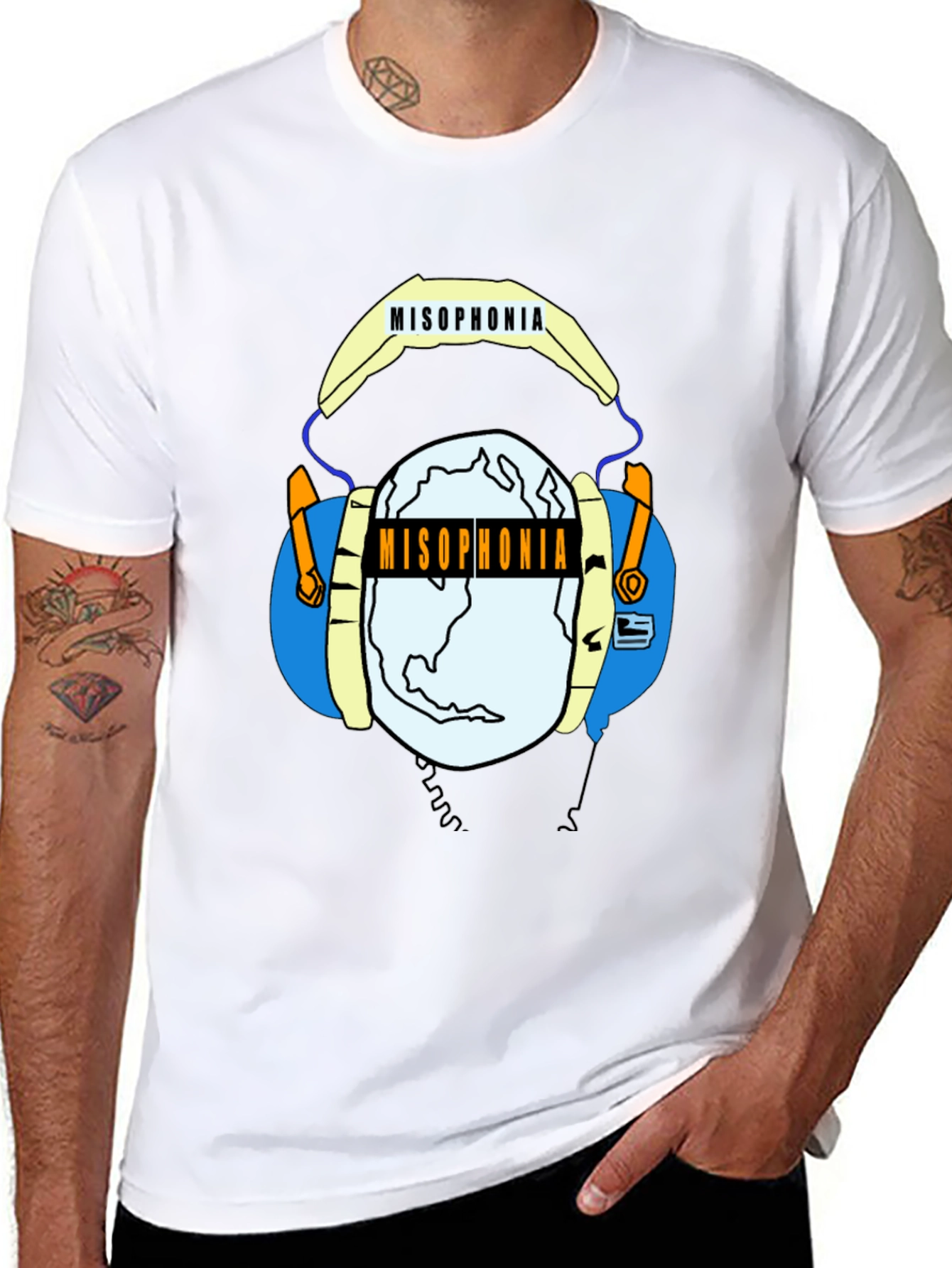 Misophonia Graphic Tee - Black Crew Neck