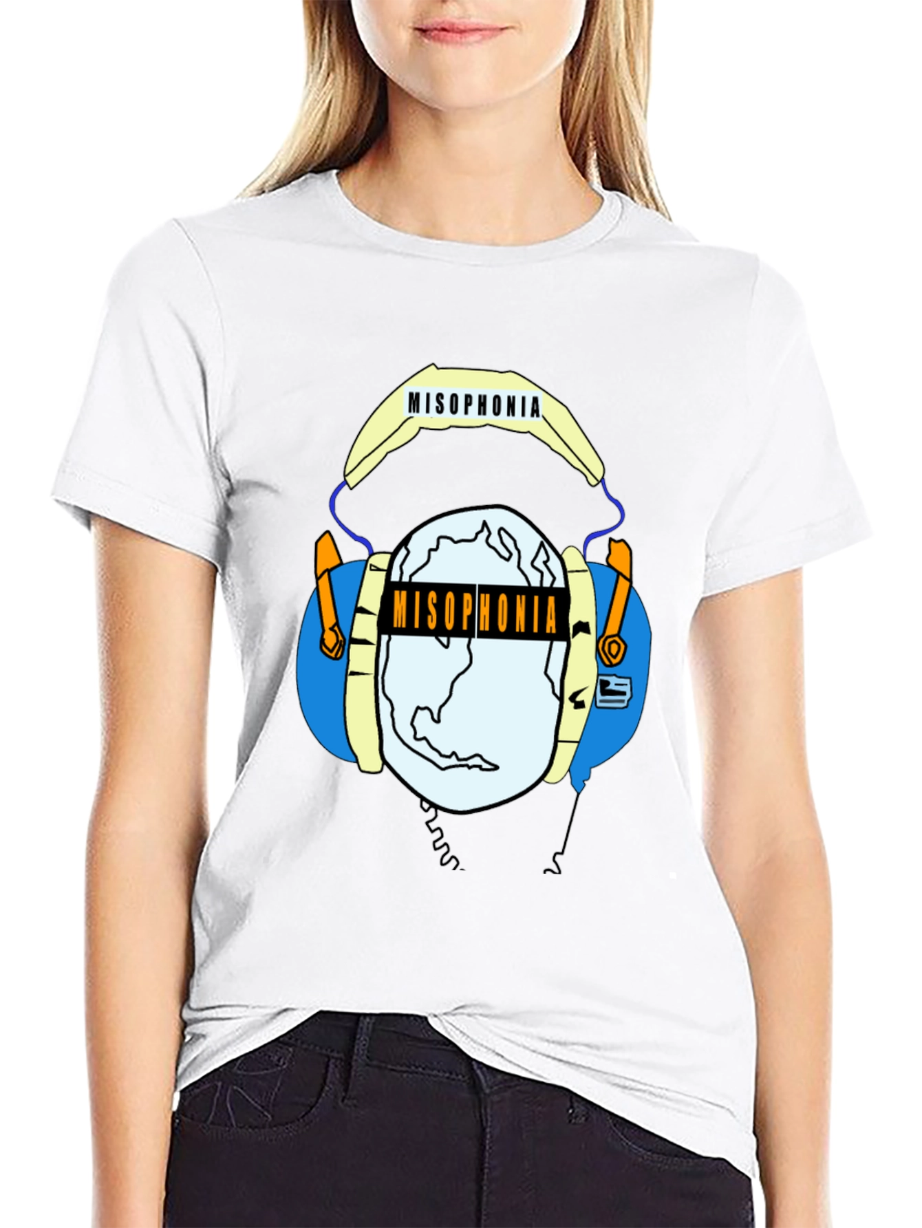 Misophonia Graphic Tee - Black Crew Neck
