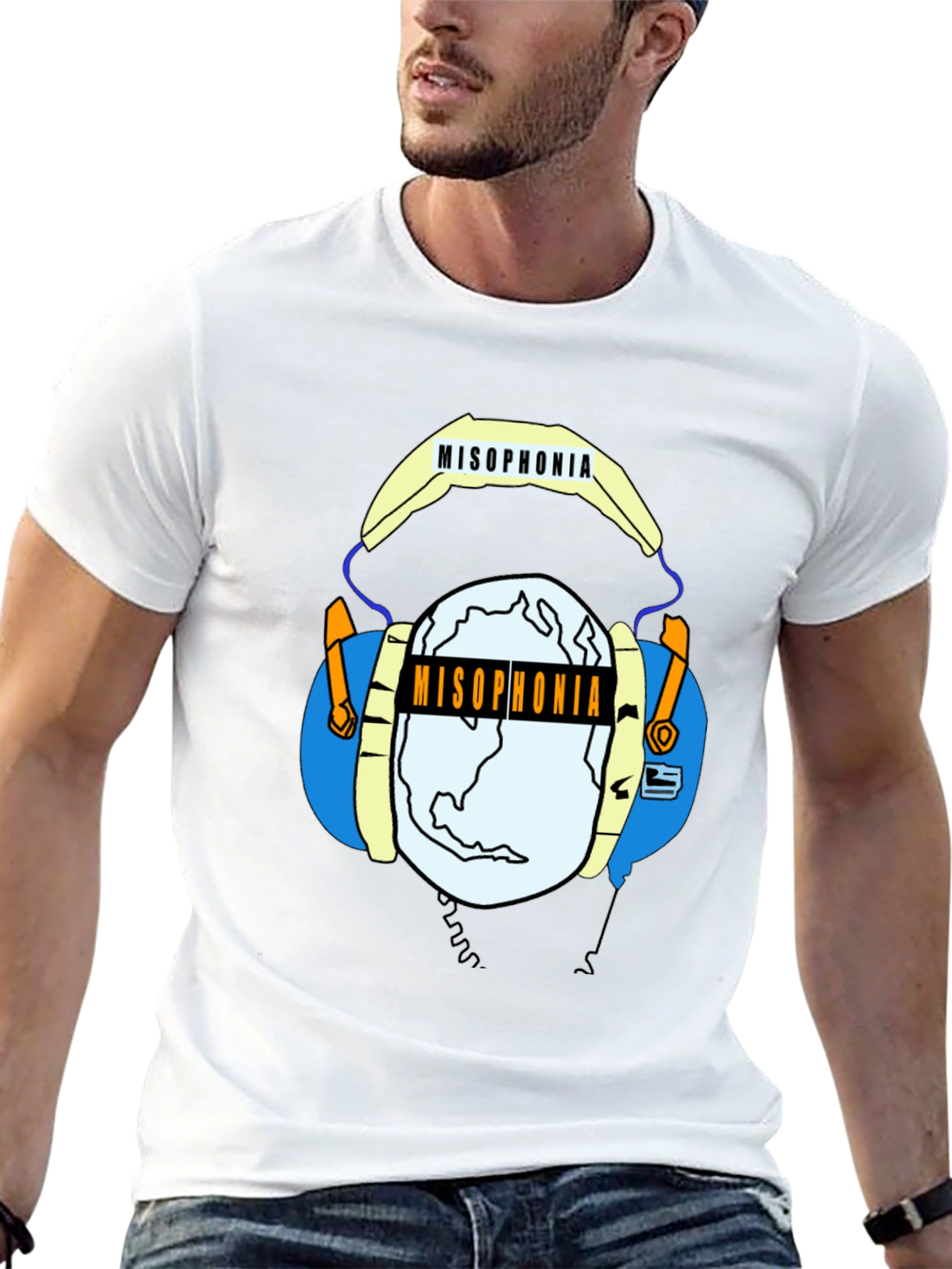 Misophonia Graphic Tee - Black Crew Neck