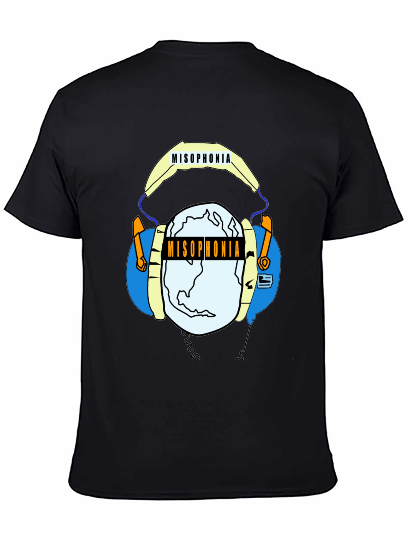 Misophonia Graphic Tee - Black Crew Neck