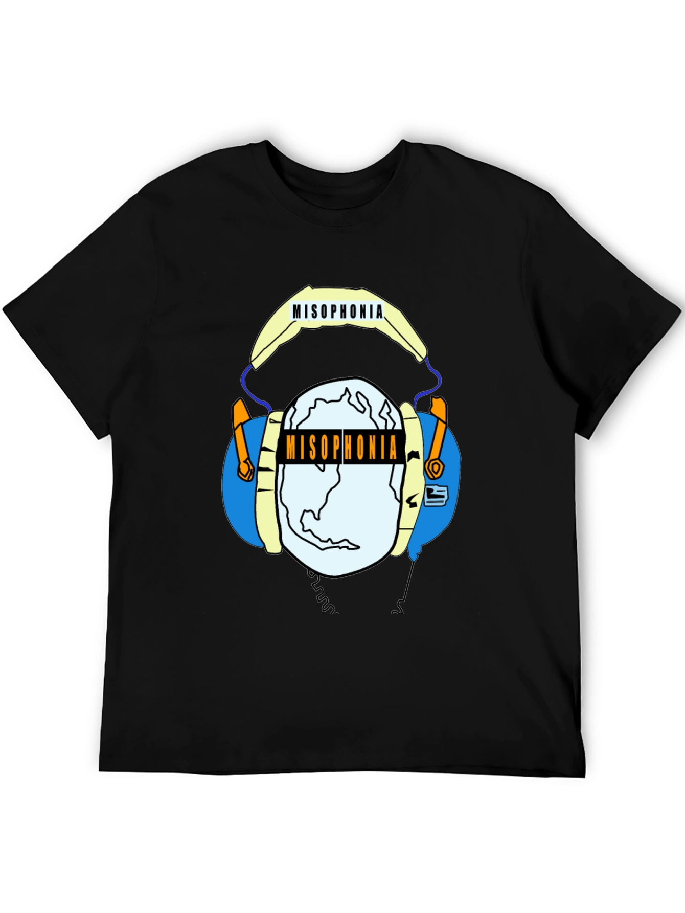 Misophonia Graphic Tee - Black Crew Neck