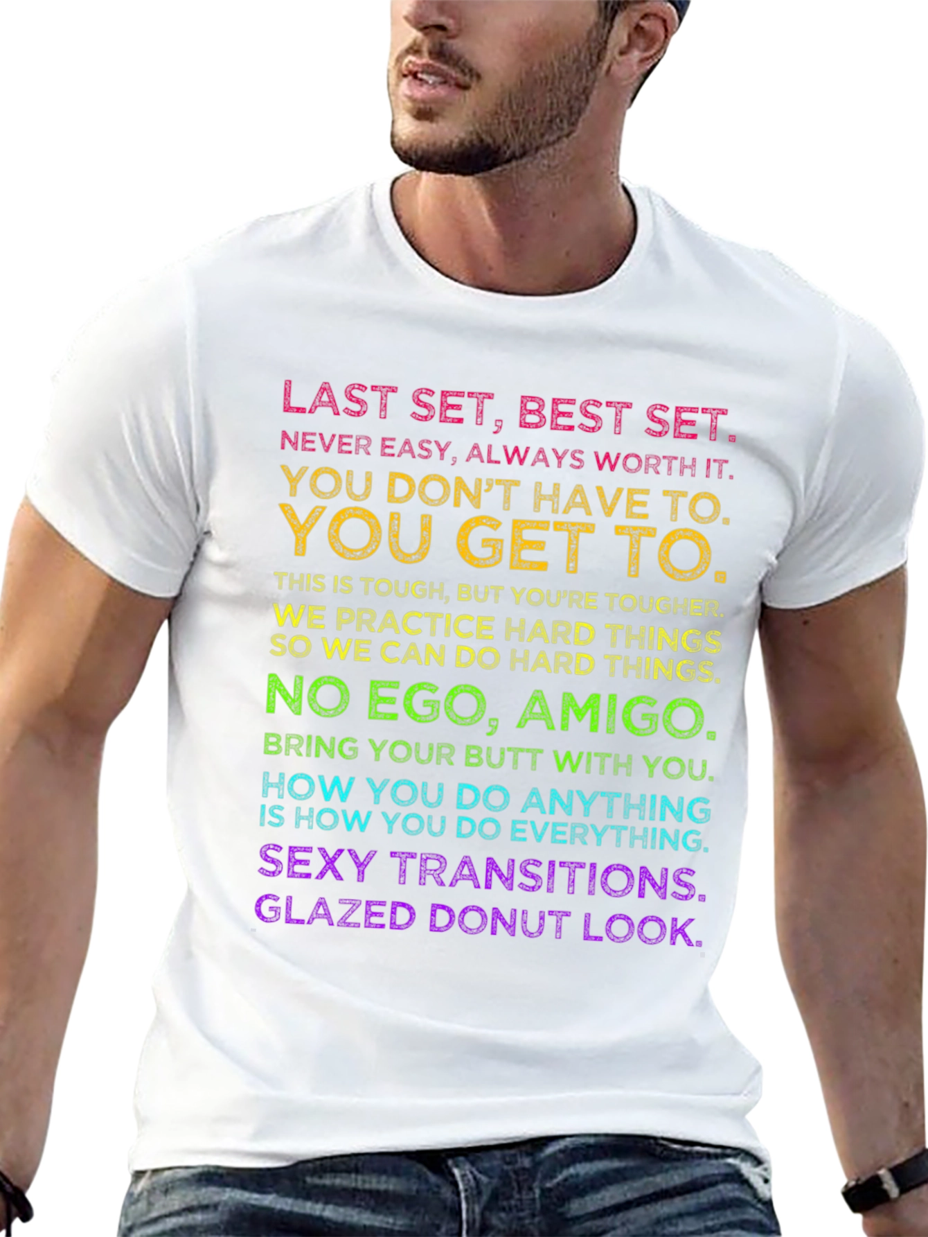 Motivational Workout T-Shirt - Last Set Best Set