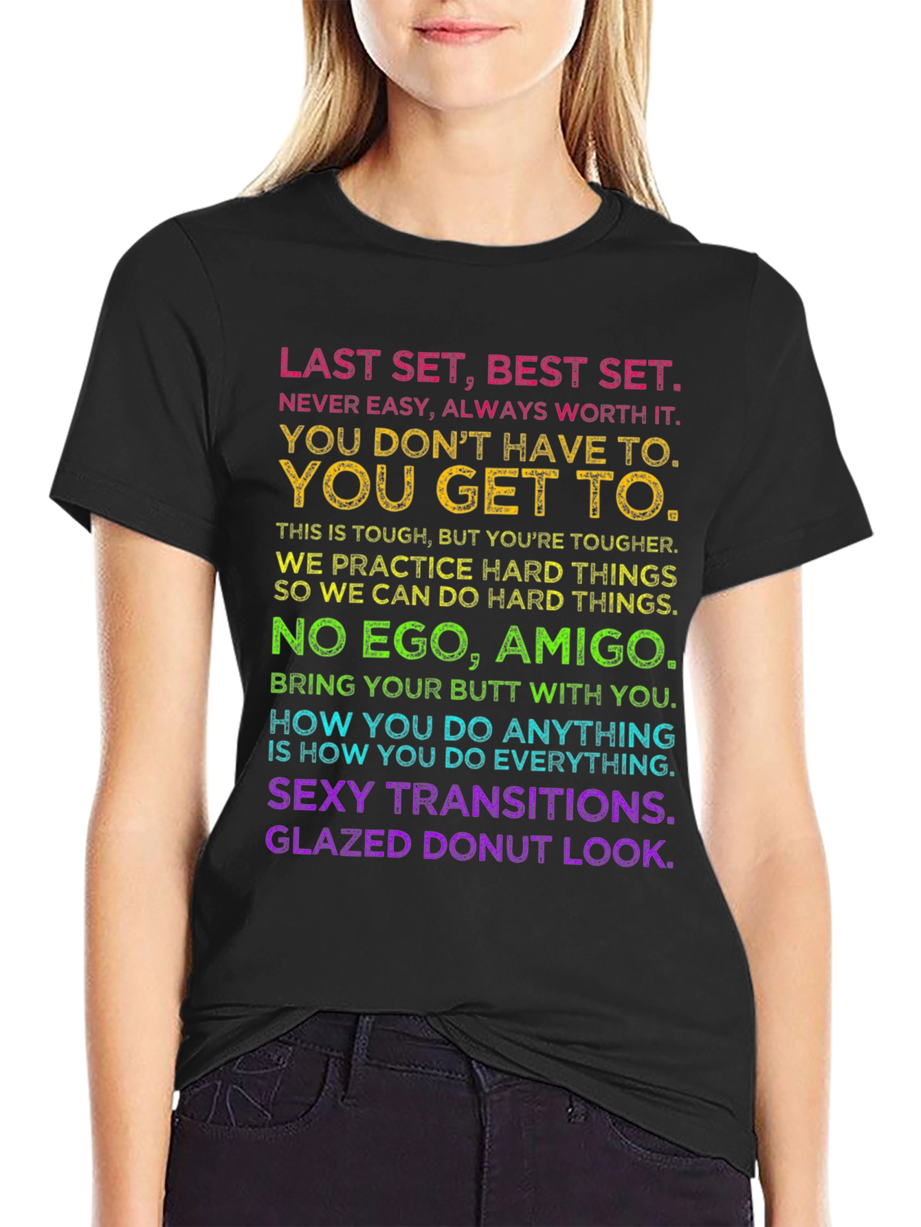 Motivational Workout T-Shirt - Last Set Best Set