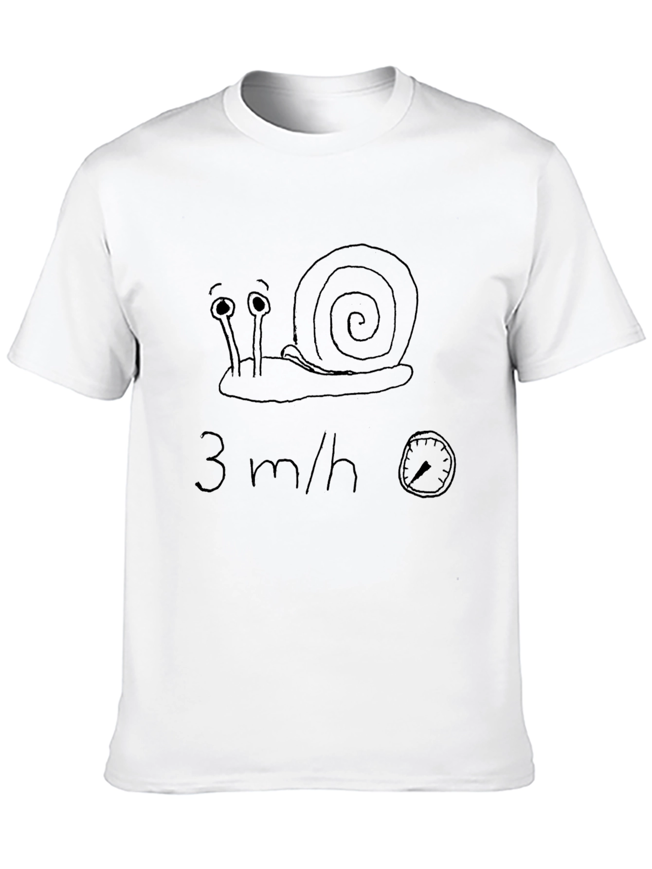 Funny Snail 3 m/h T-Shirt - Novelty Graphic Tee