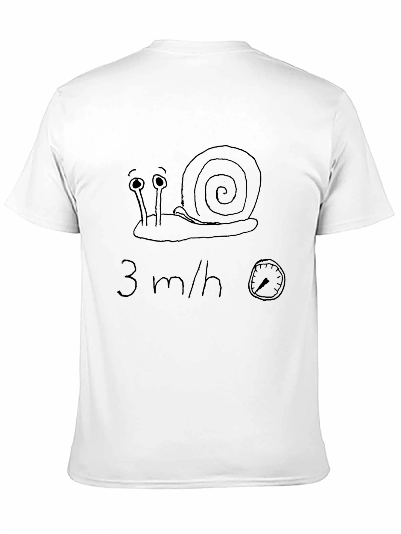 Funny Snail 3 m/h T-Shirt - Novelty Graphic Tee