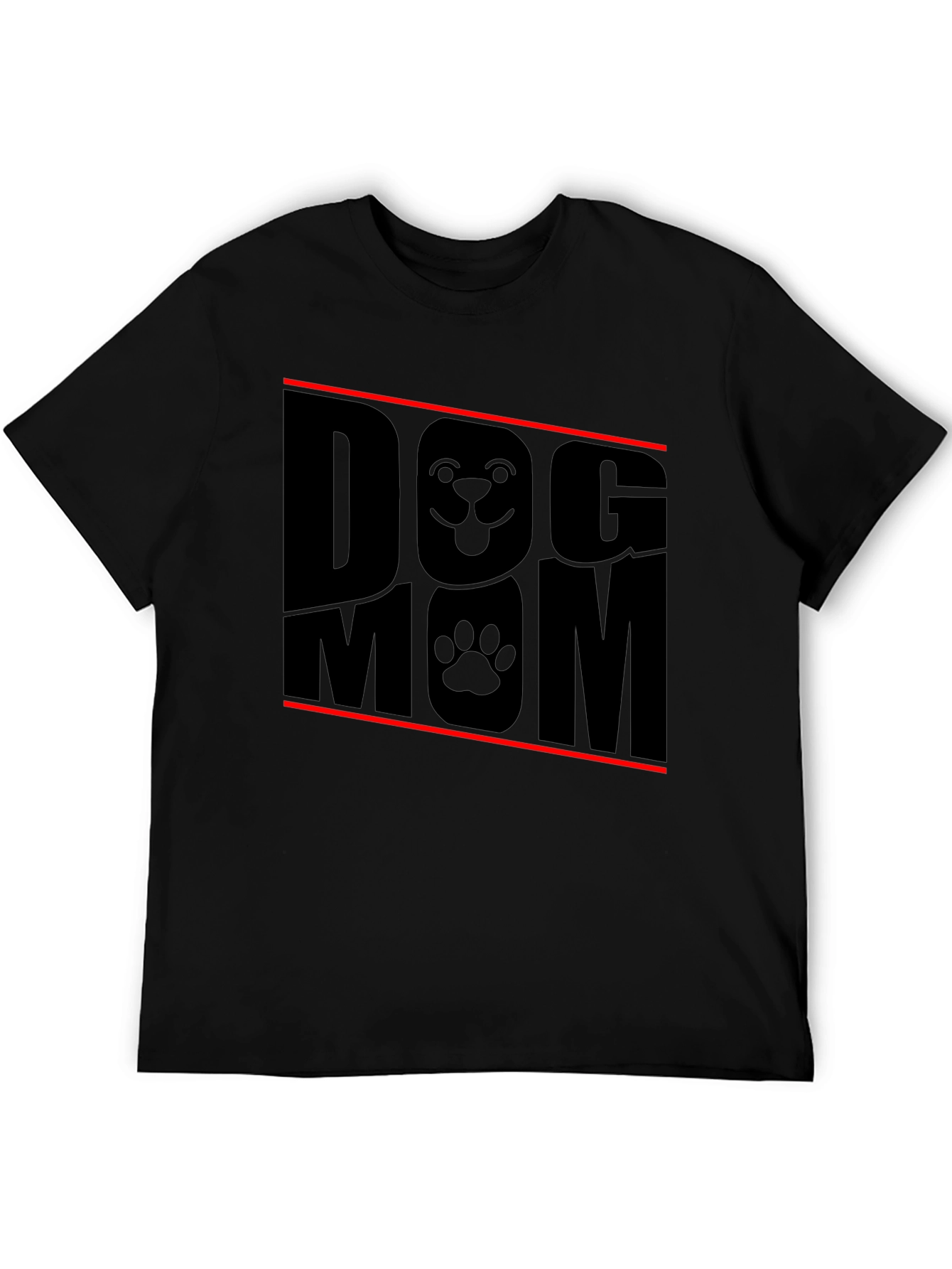 Dog Mom Black Graphic Tee