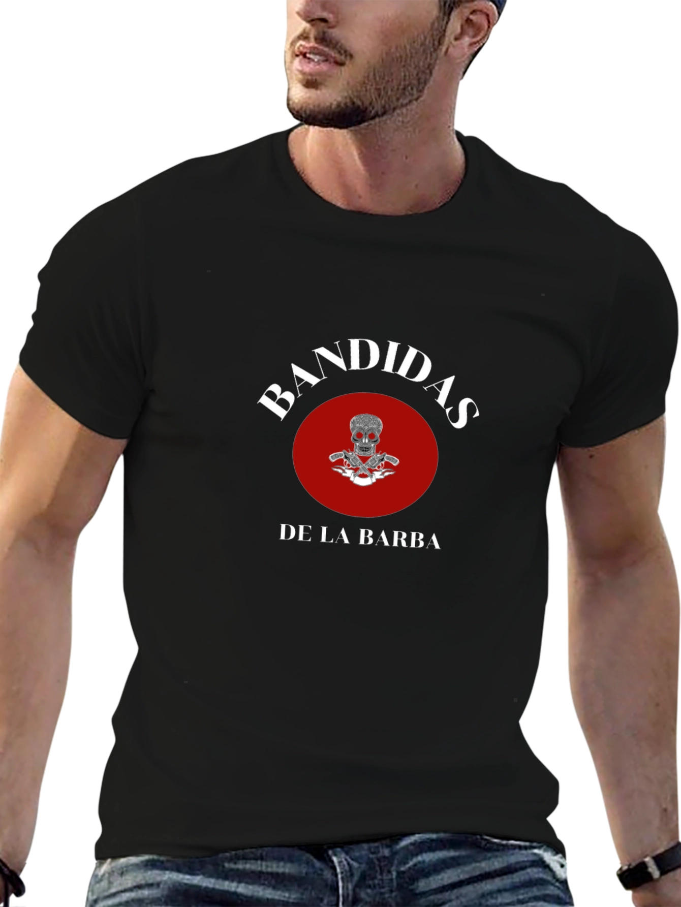 Bandidas De La Barba Graphic Tee - Black