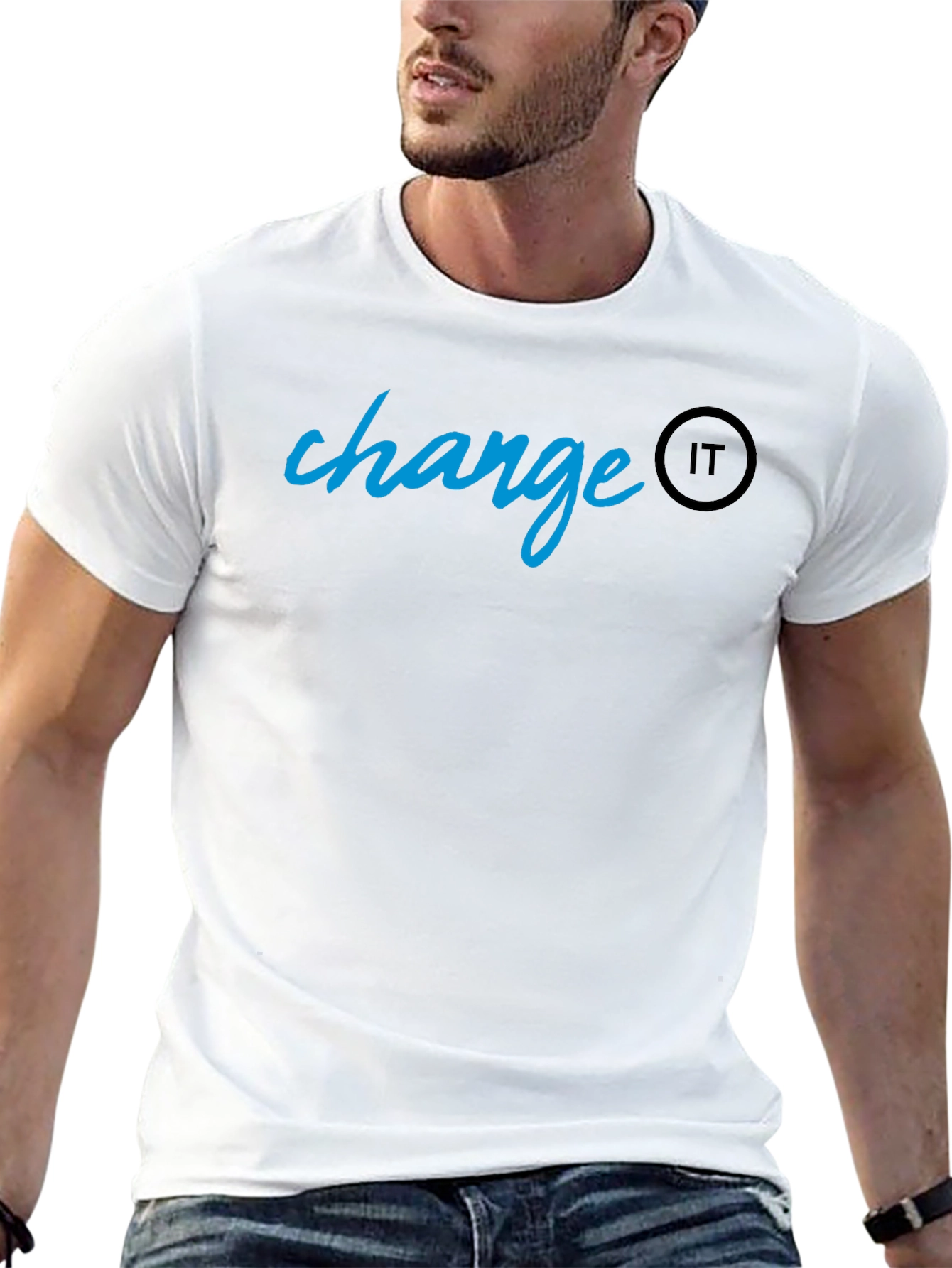 Change IT Black T-Shirt - Stylish Casual Wear