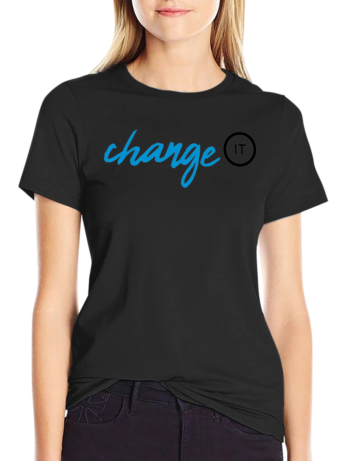 Change IT Black T-Shirt - Stylish Casual Wear