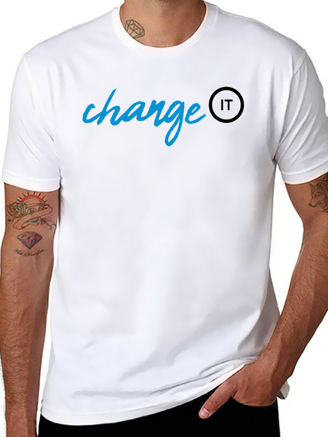 Change IT Black T-Shirt - Stylish Casual Wear