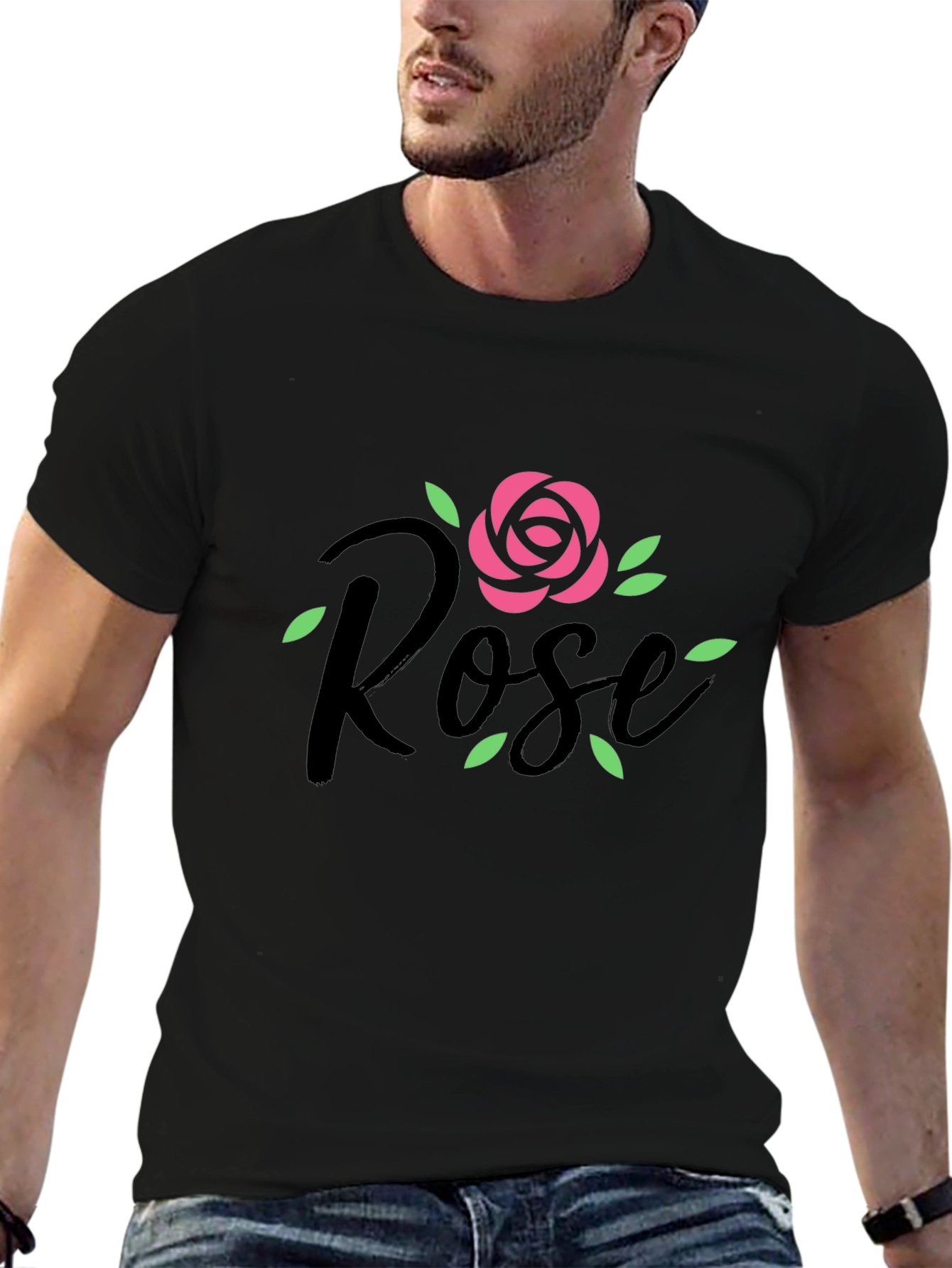 Black Rose Graphic Tee - Stylish Casual Wear