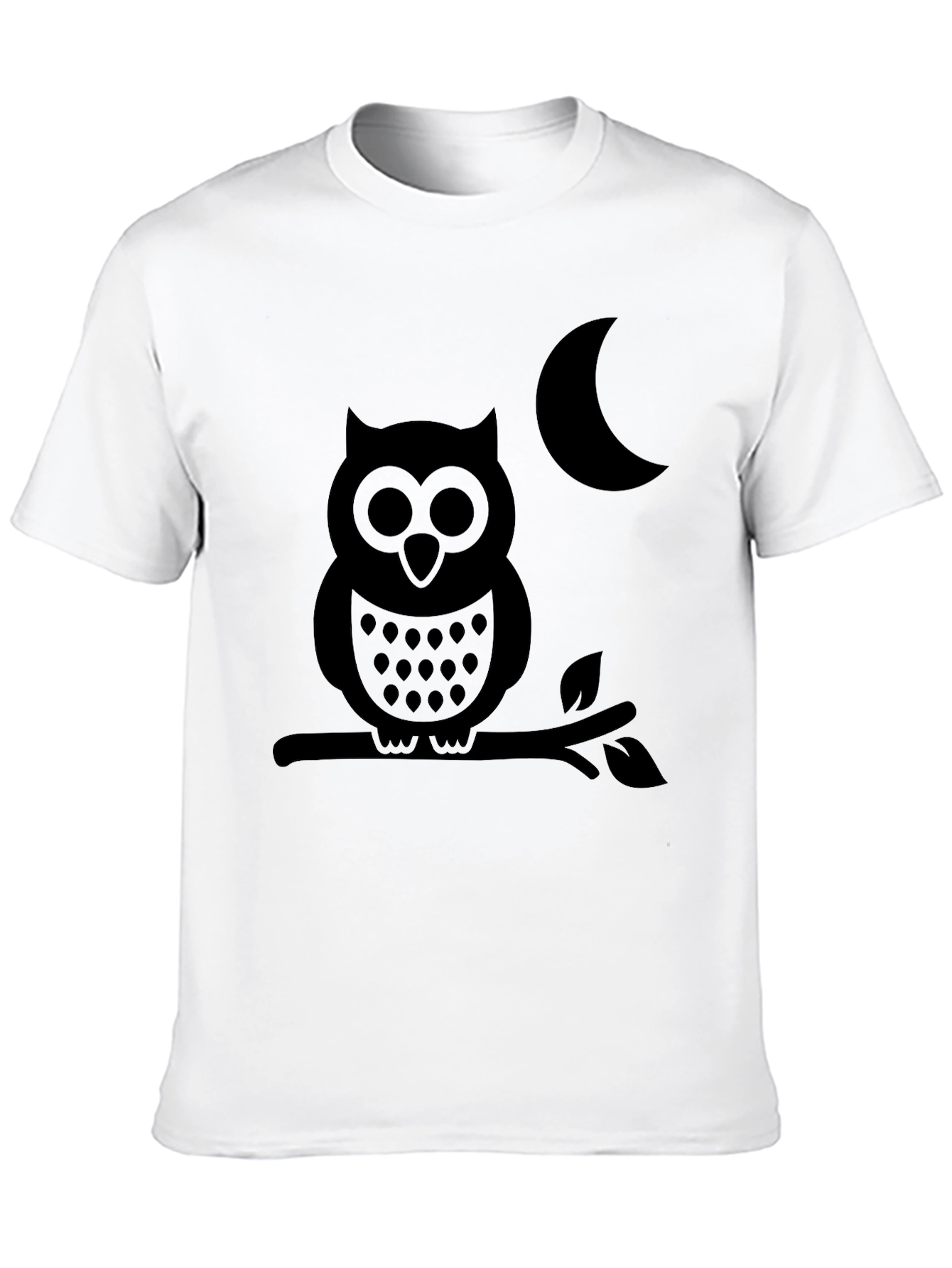 Owl & Moon Black T-Shirt
