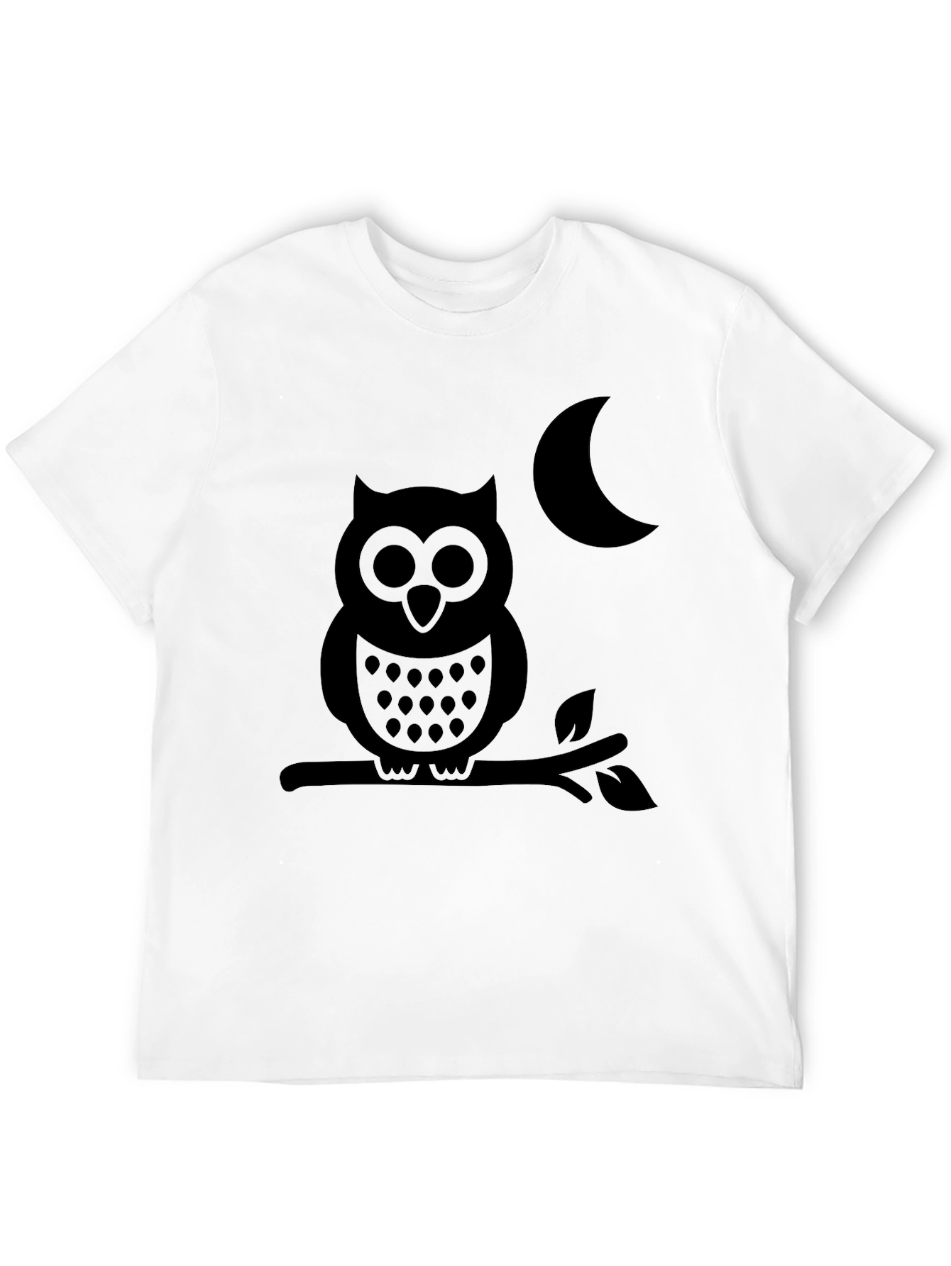 Owl & Moon Black T-Shirt