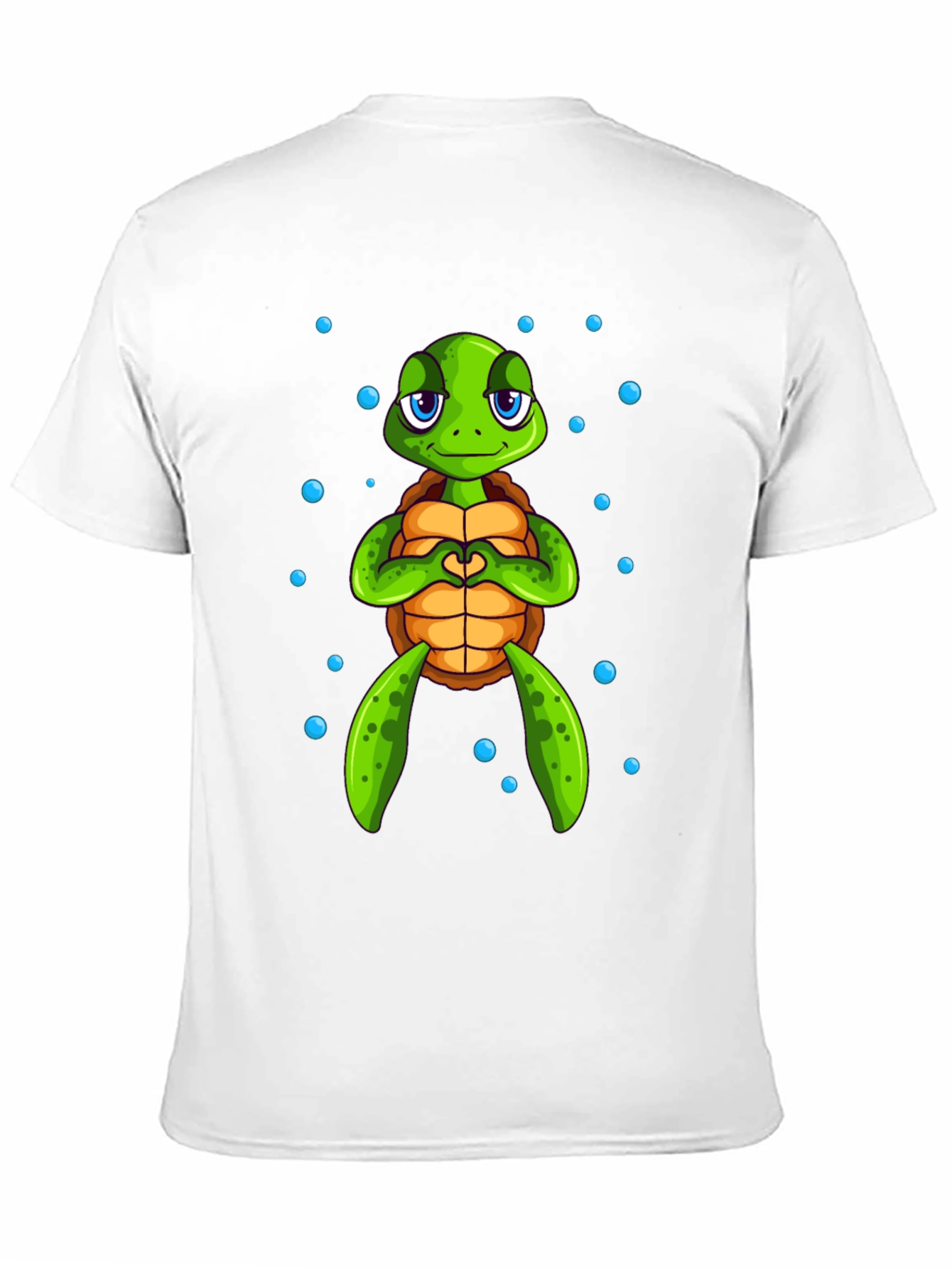 Cute Turtle Heart Hands Graphic Tee