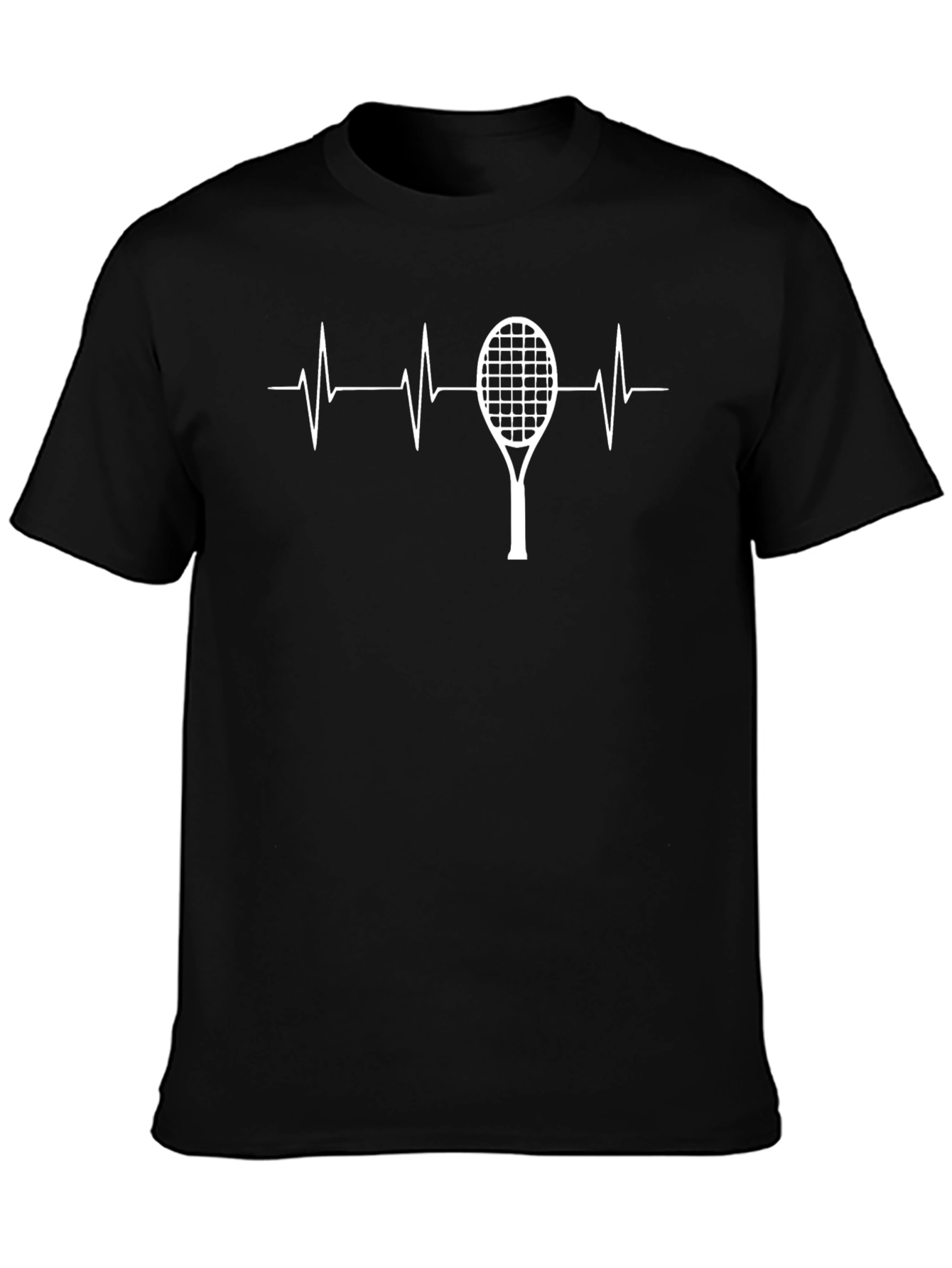 Tennis Heartbeat T-Shirt Funny Tennis Player Tee