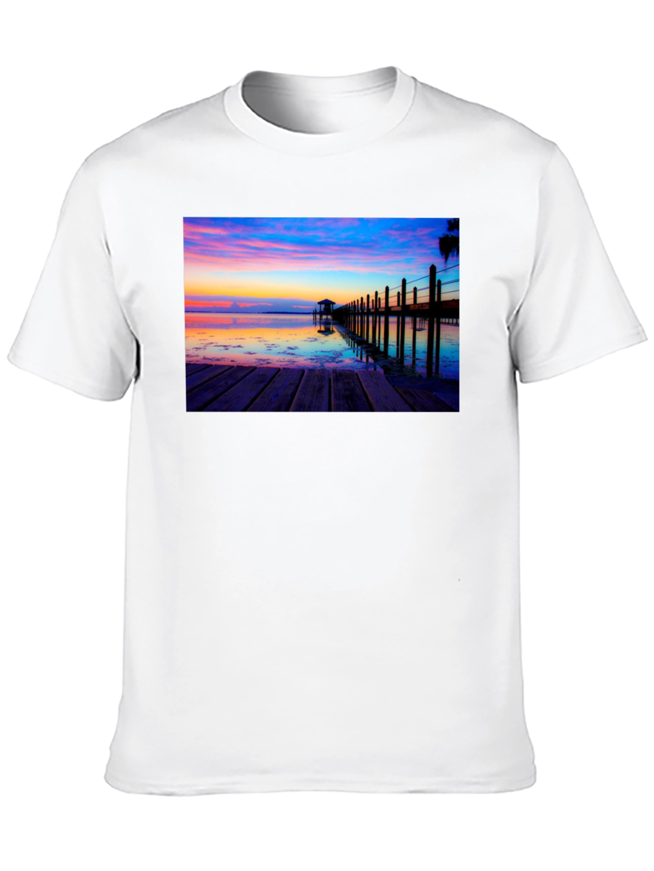 Sunset Pier Graphic Tee - Coastal Vibes