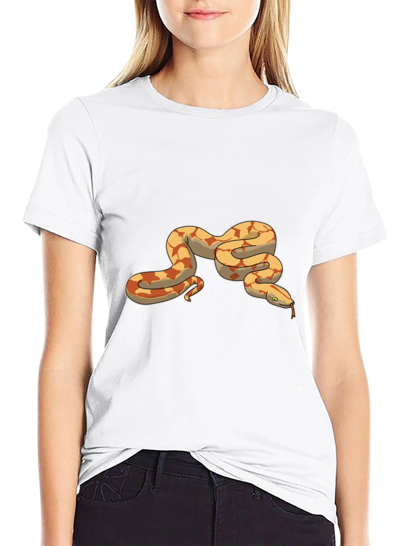 Snake Graphic T-Shirt - Black Tee