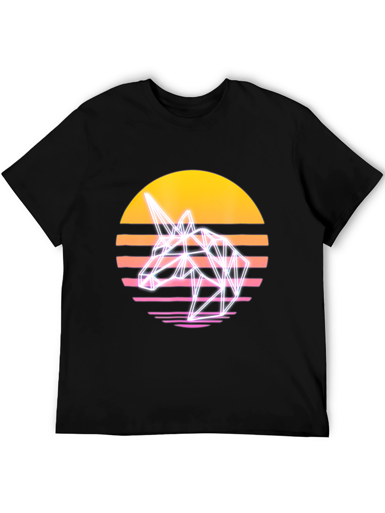 Retro Unicorn T-Shirt - Synthwave Style