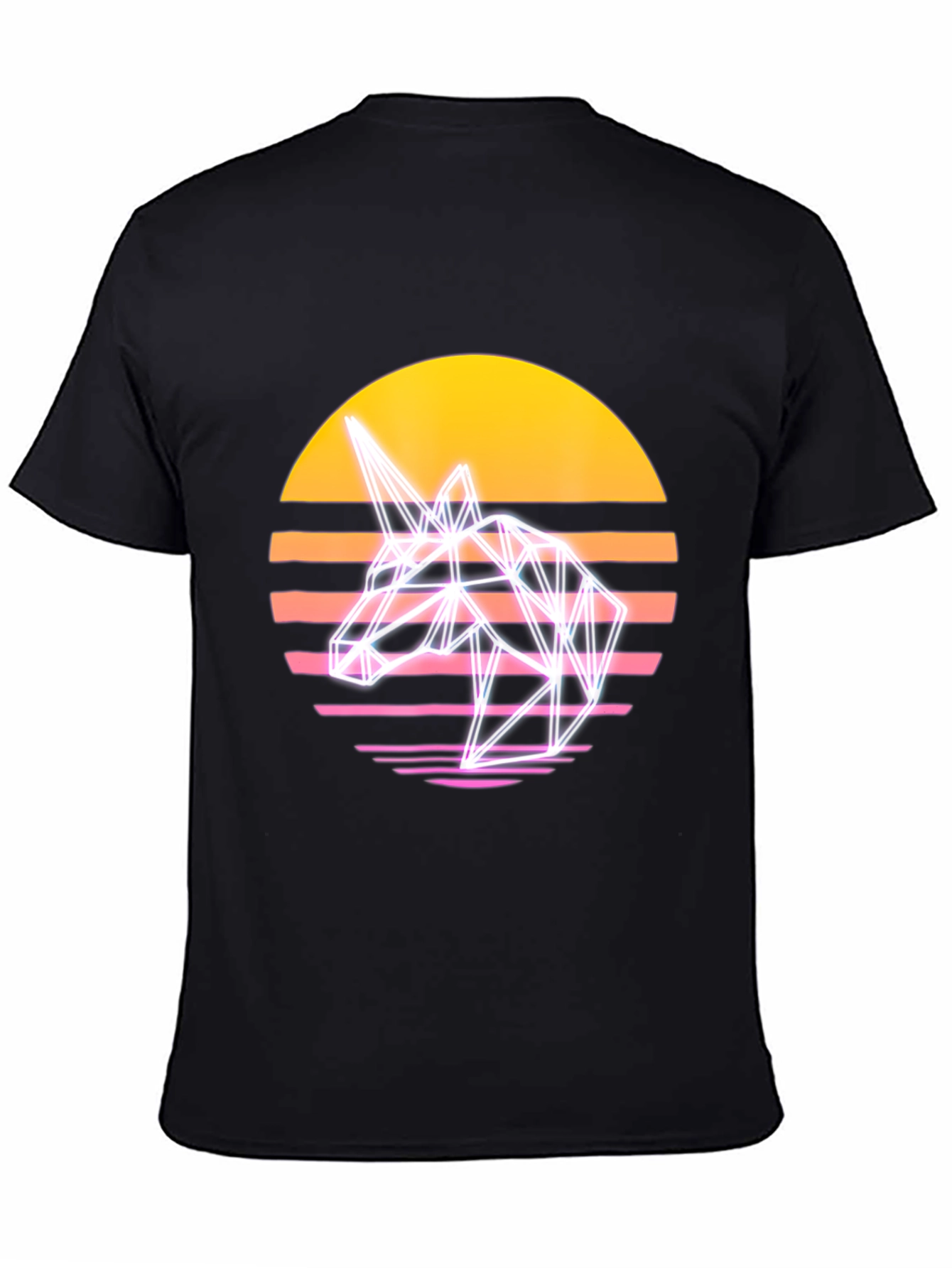 Retro Unicorn T-Shirt - Synthwave Style