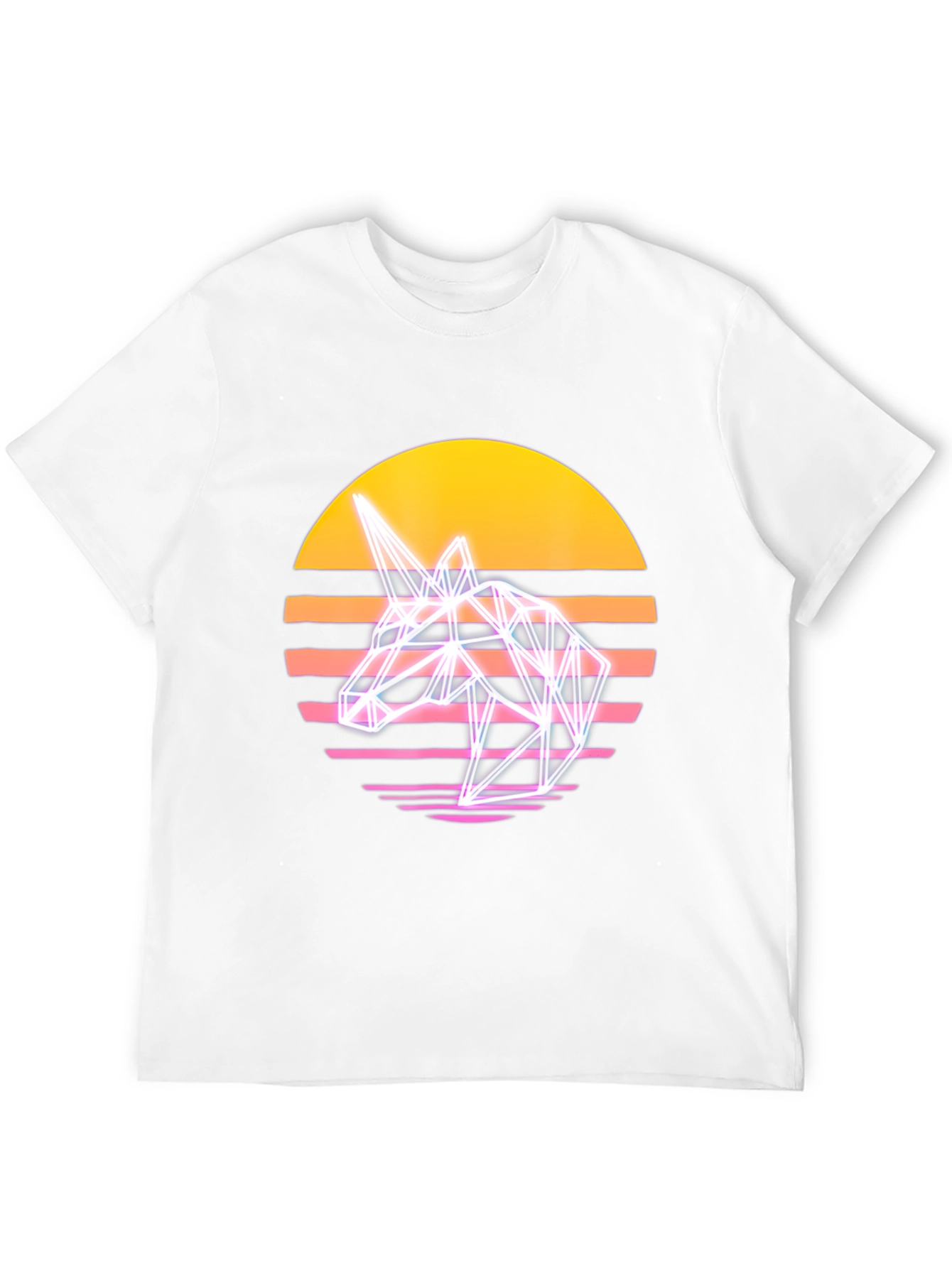 Retro Unicorn T-Shirt - Synthwave Style