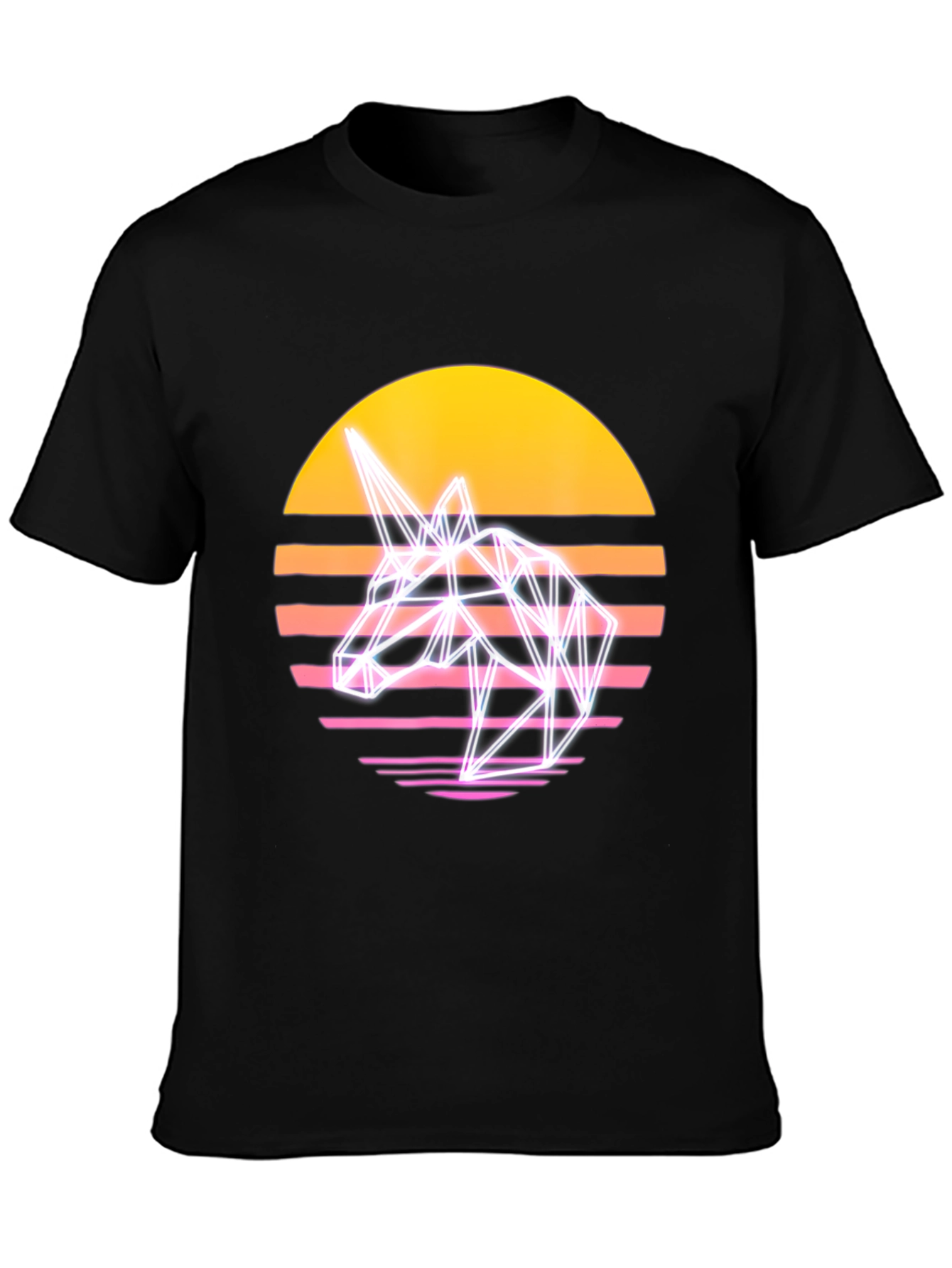 Retro Unicorn T-Shirt - Synthwave Style