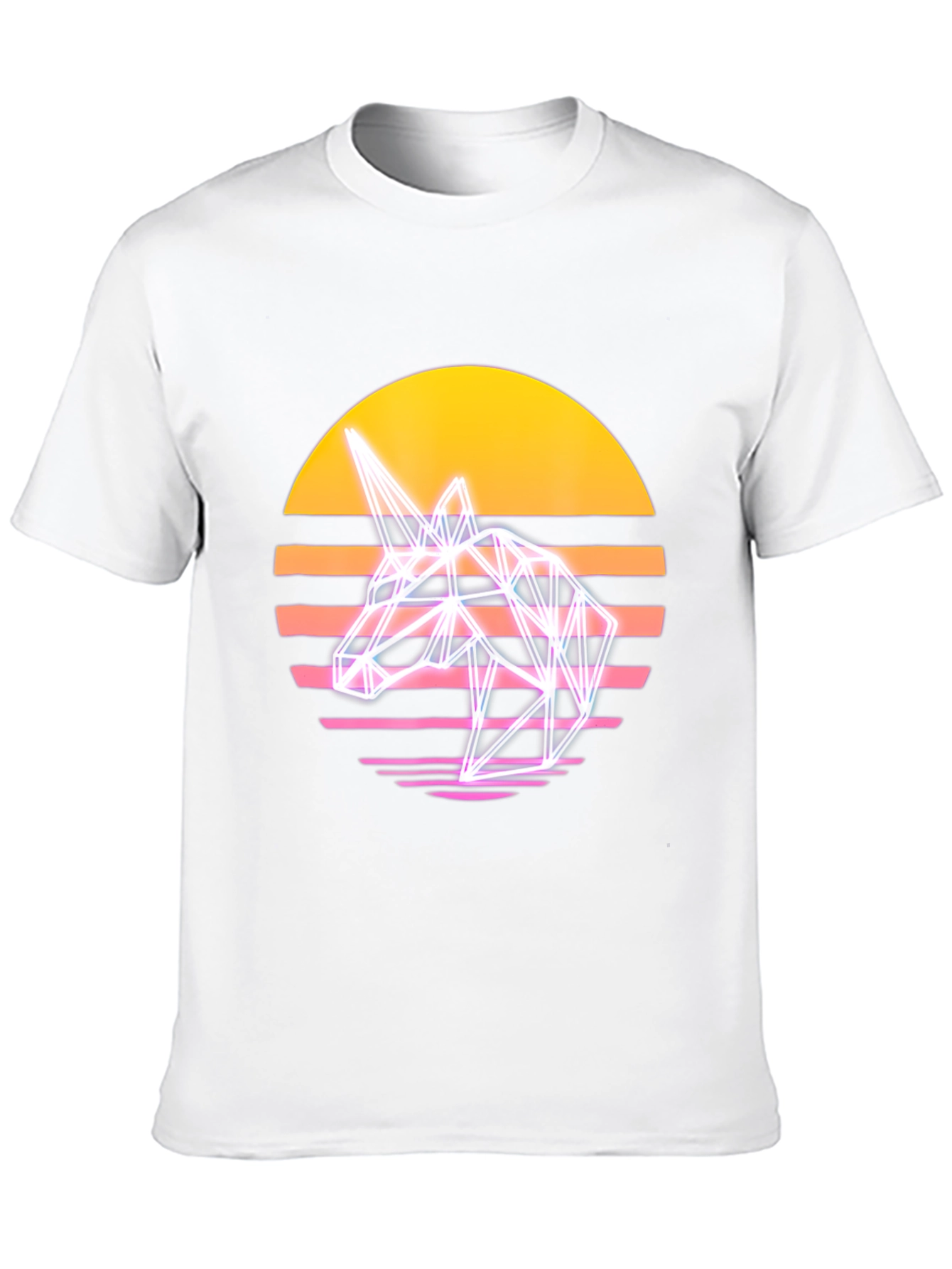 Retro Unicorn T-Shirt - Synthwave Style