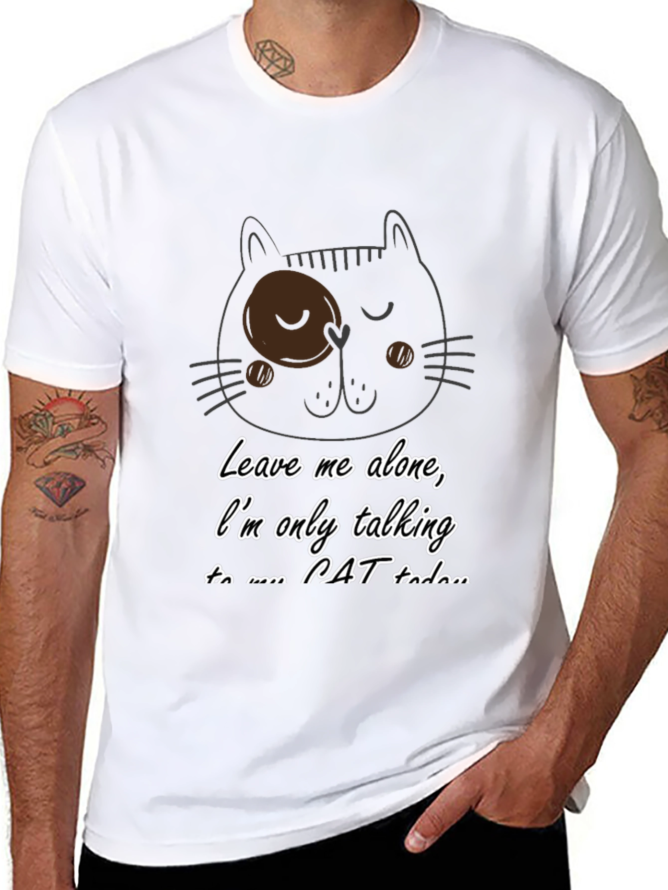 Cat Lover T-Shirt - Leave Me Alone