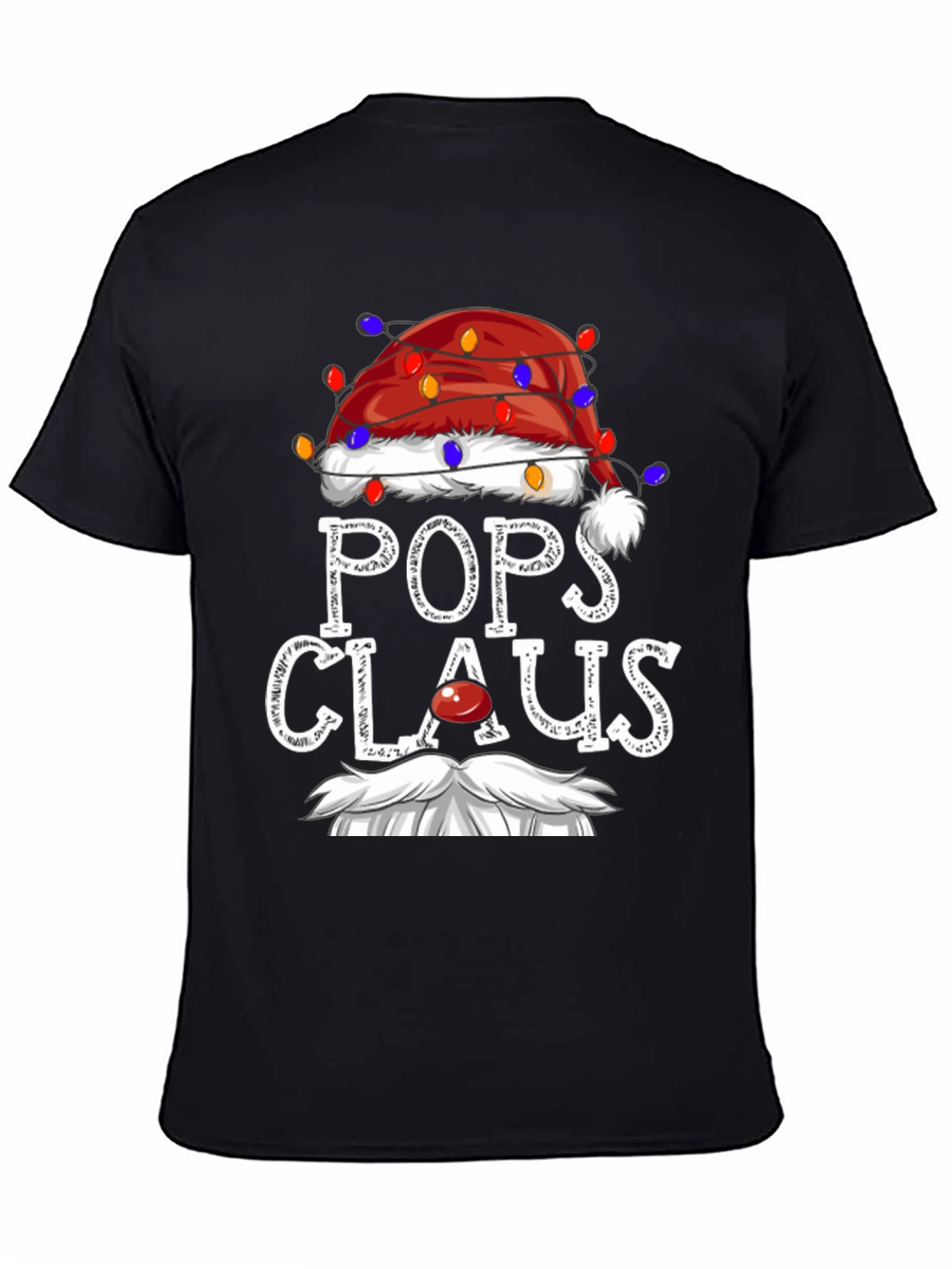 Pops Claus Christmas T-Shirt Festive Holiday Tee