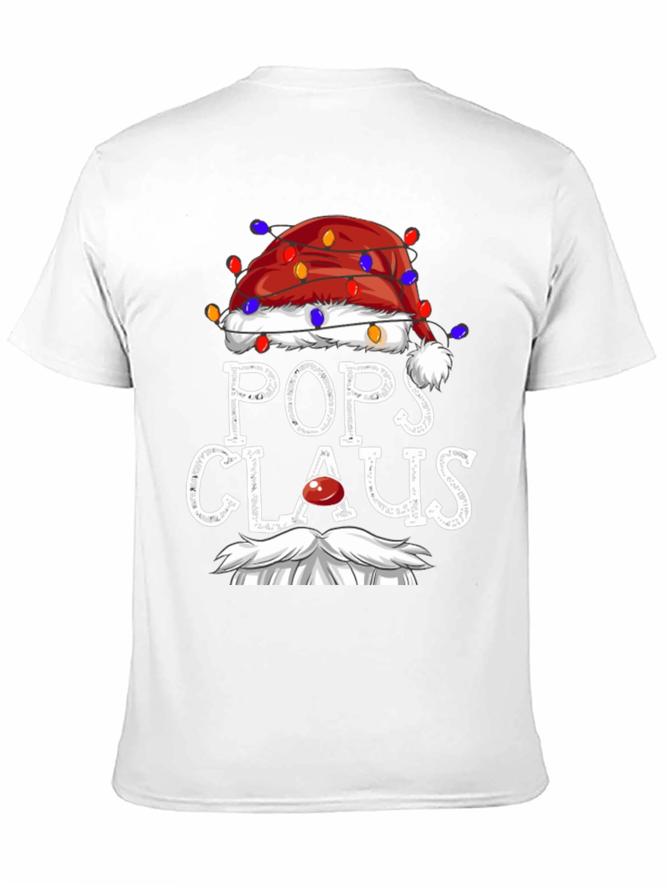 Pops Claus Christmas T-Shirt Festive Holiday Tee