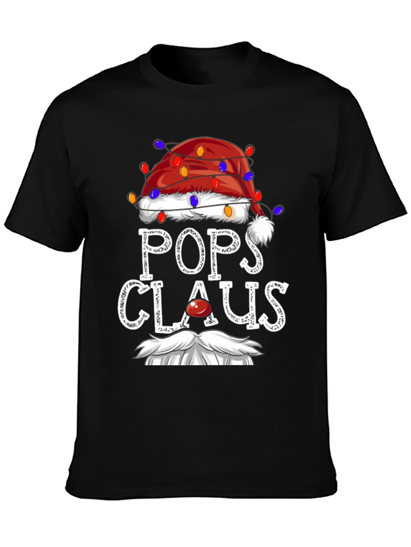 Pops Claus Christmas T-Shirt Festive Holiday Tee