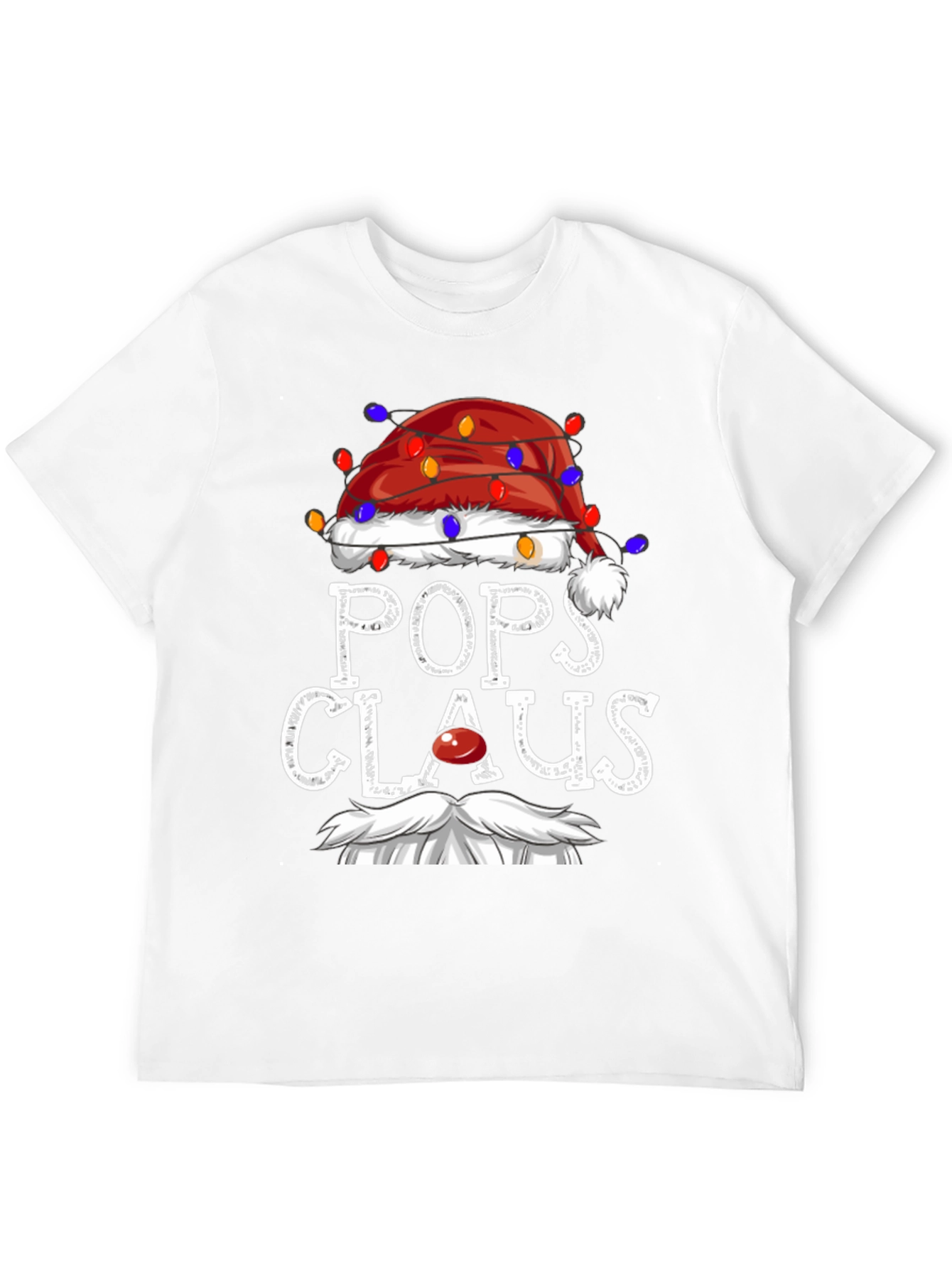 Pops Claus Christmas T-Shirt Festive Holiday Tee