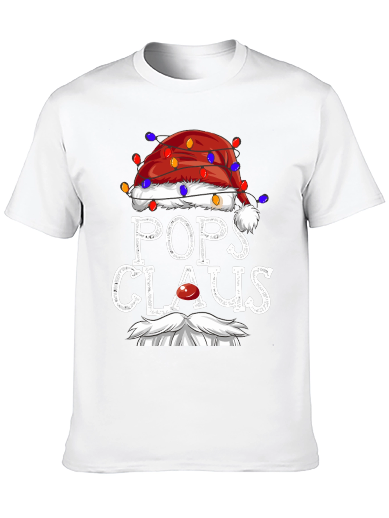 Pops Claus Christmas T-Shirt Festive Holiday Tee
