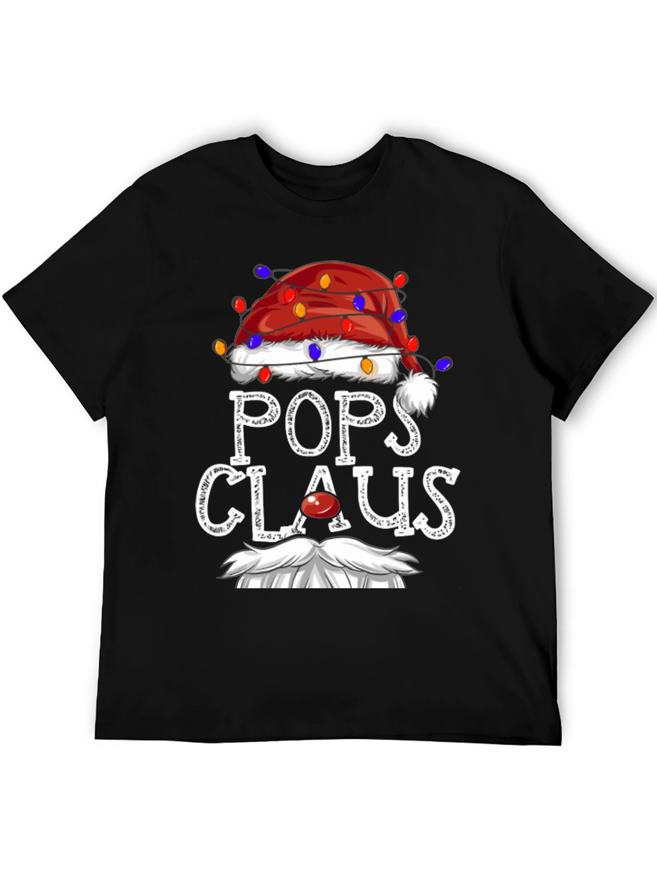 Pops Claus Christmas T-Shirt Festive Holiday Tee