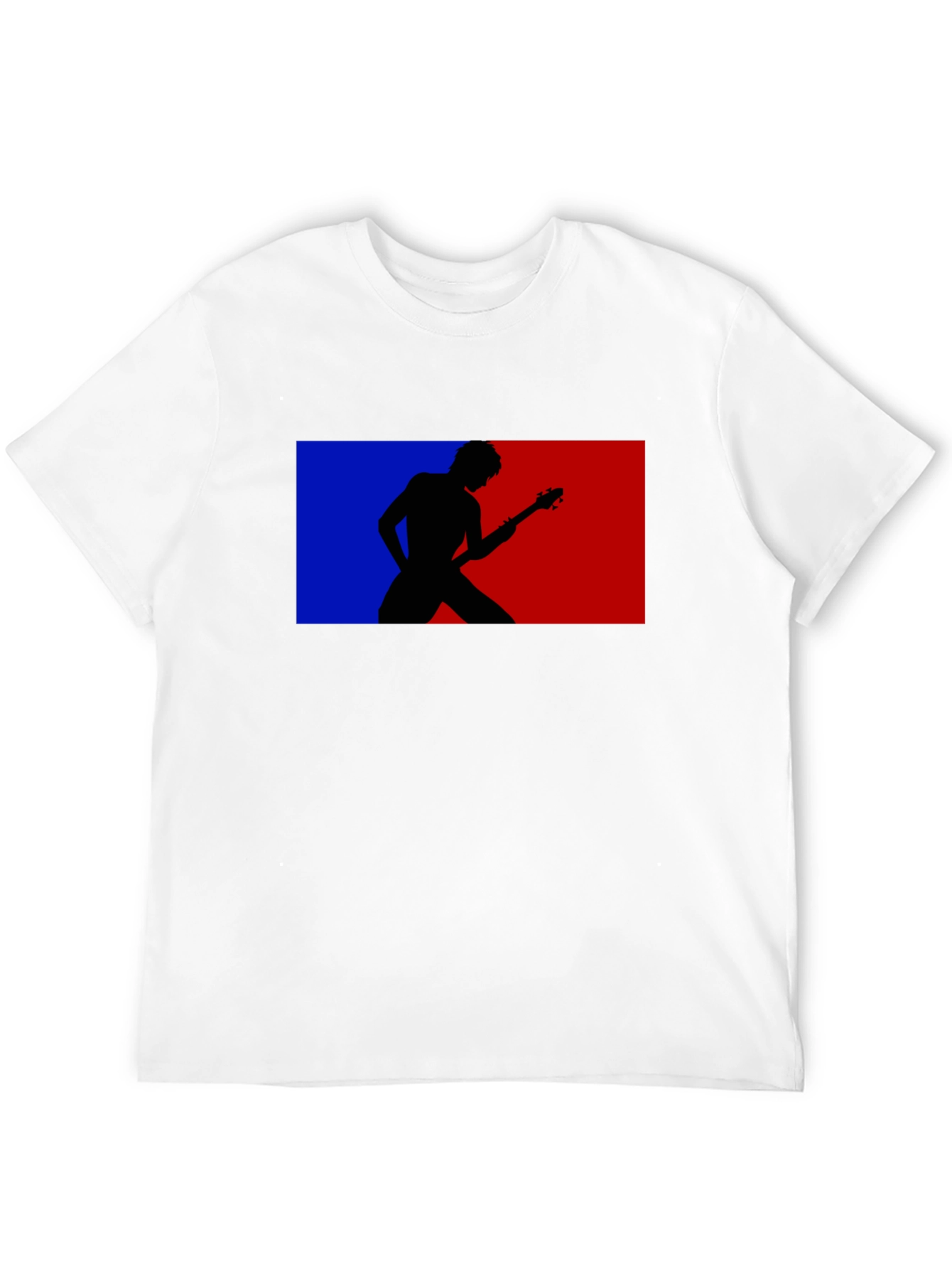 Retro Guitarist Tee - Black Graphic T-Shirt